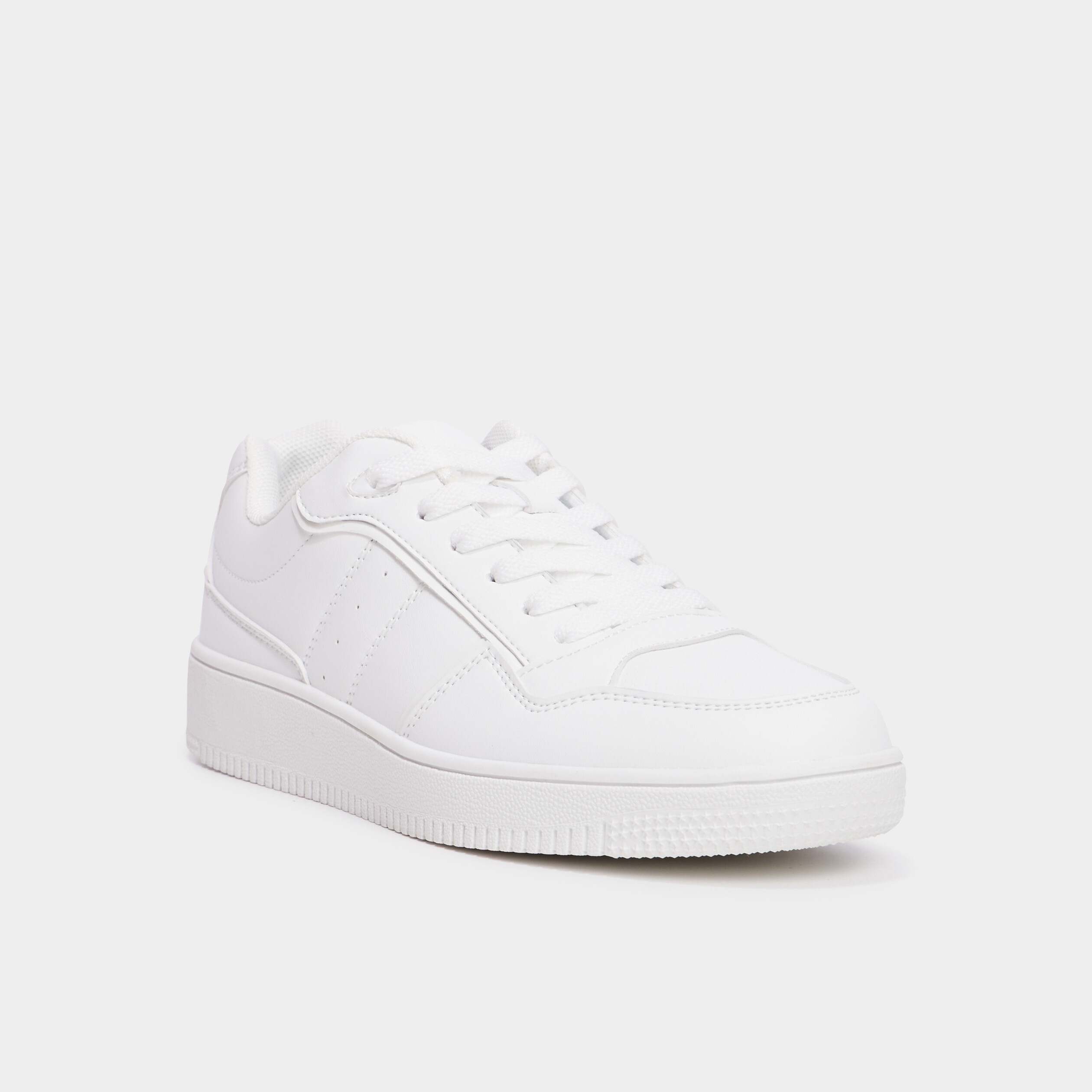 Tennis basses semelle épaisse Creeks blanc femme