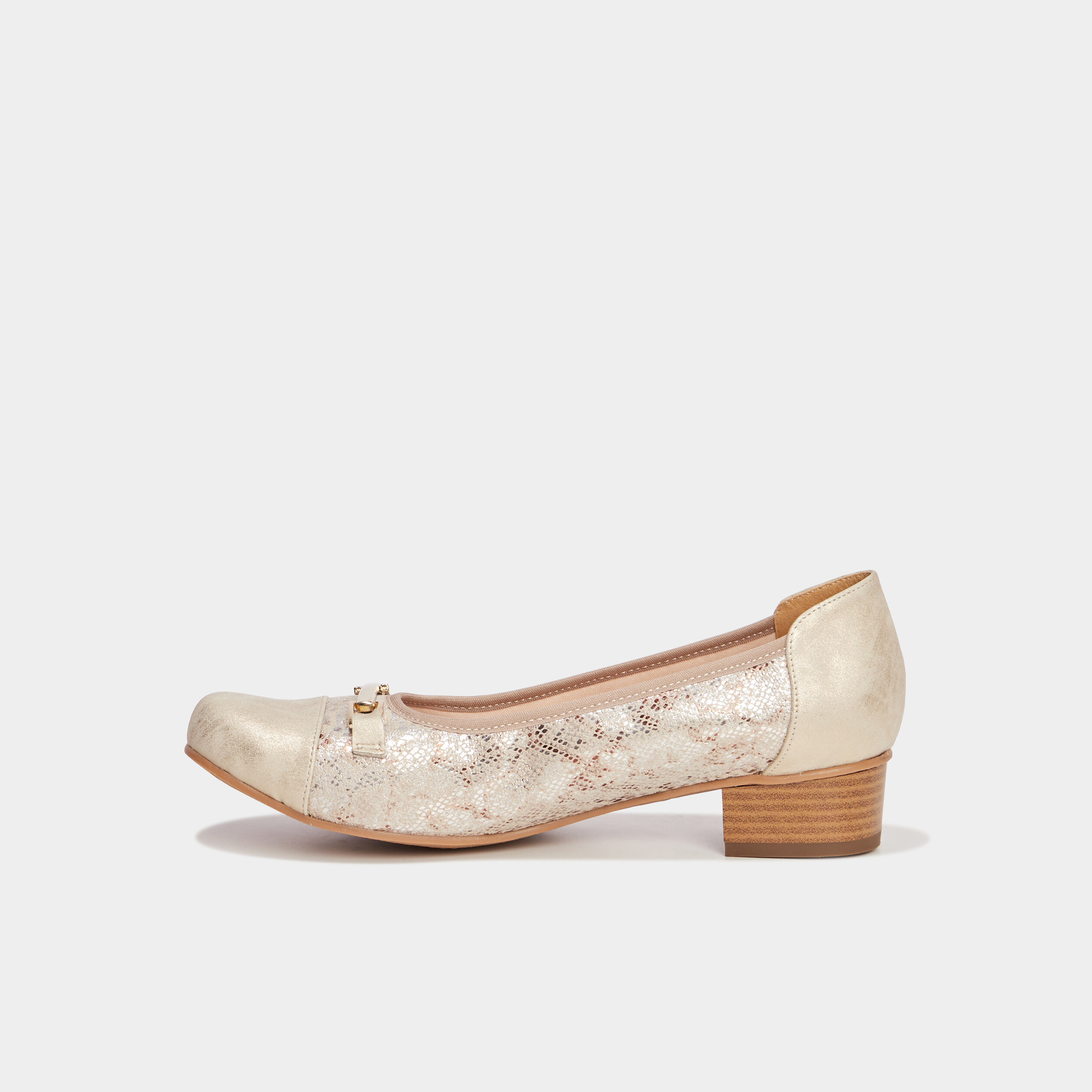 Ballerines pied large Confortissimo sable femme La Halle