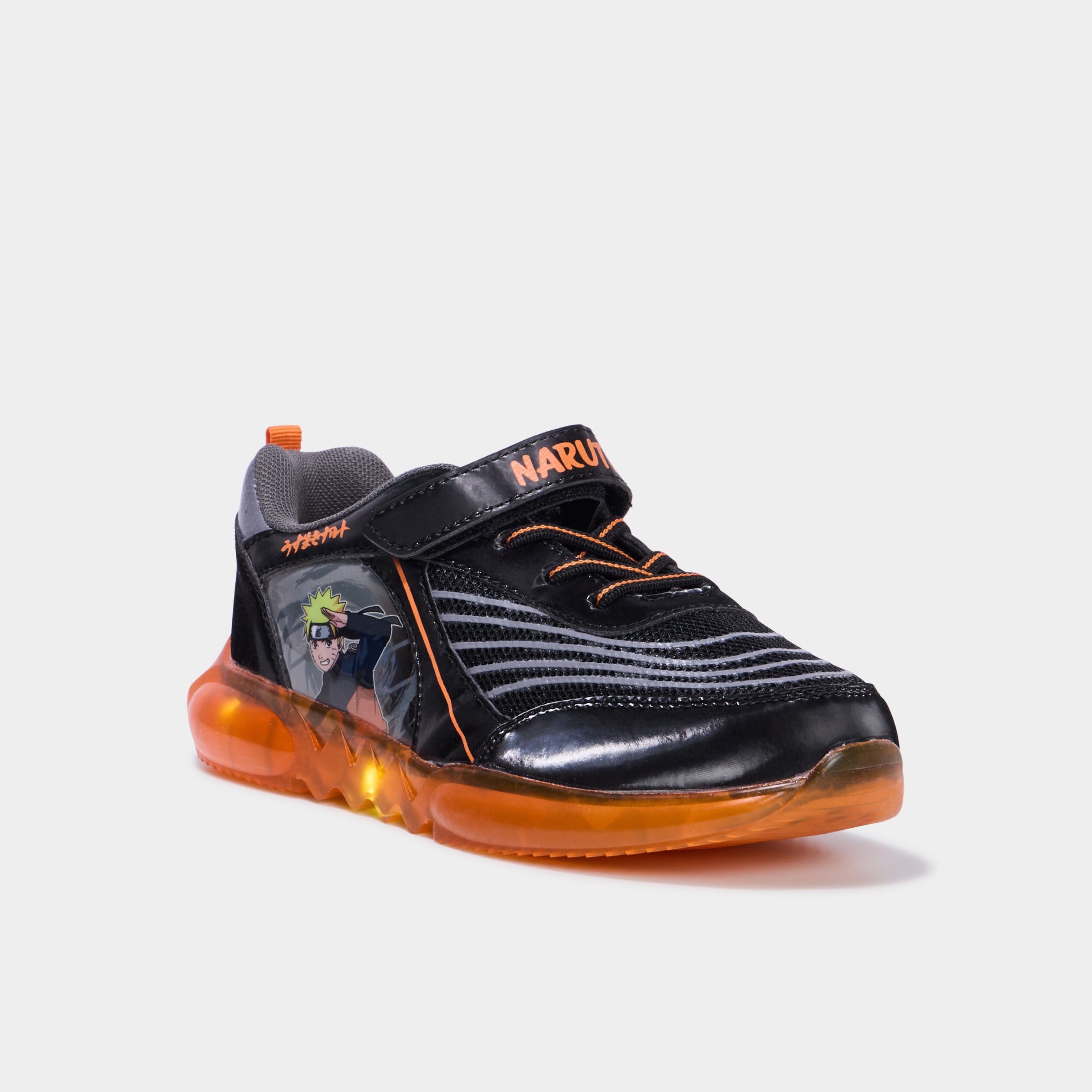 Baskets running lumineuses Naruto noir gar&ccedil;on