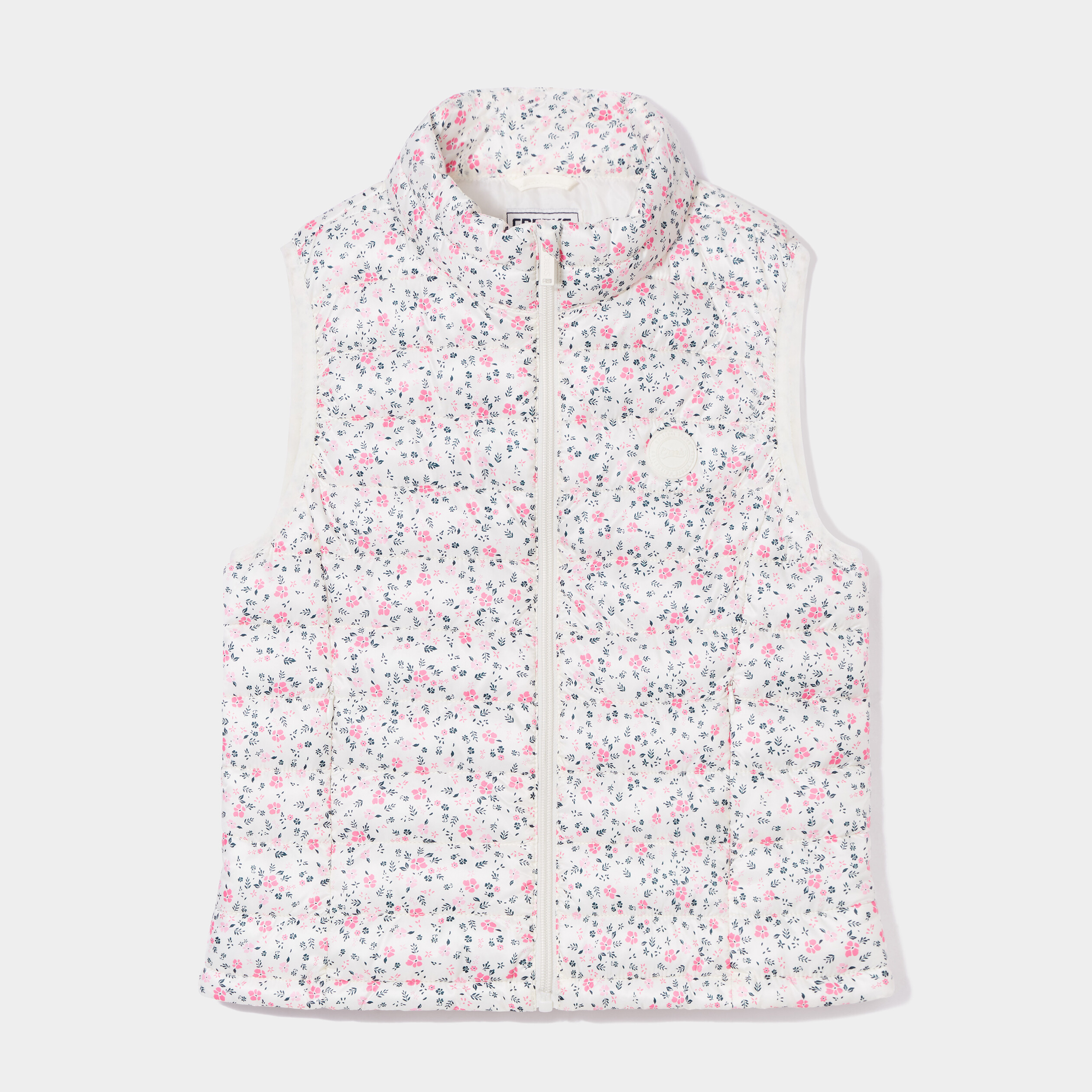 Doudoune sans manches imperm&eacute;able Creeks beige fille
