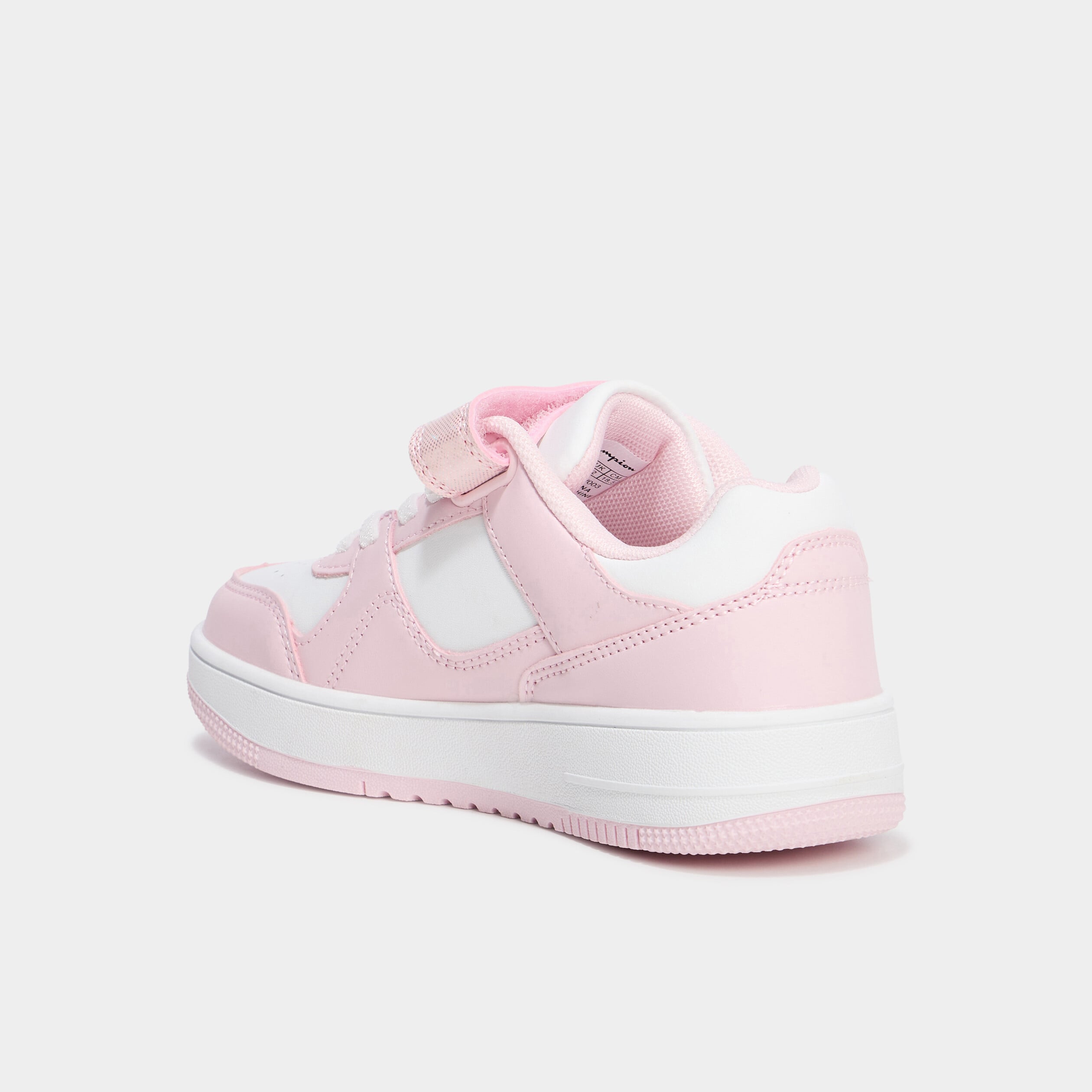 Baskets &agrave; scratchs Champion RD18 LOW rose pastel fille