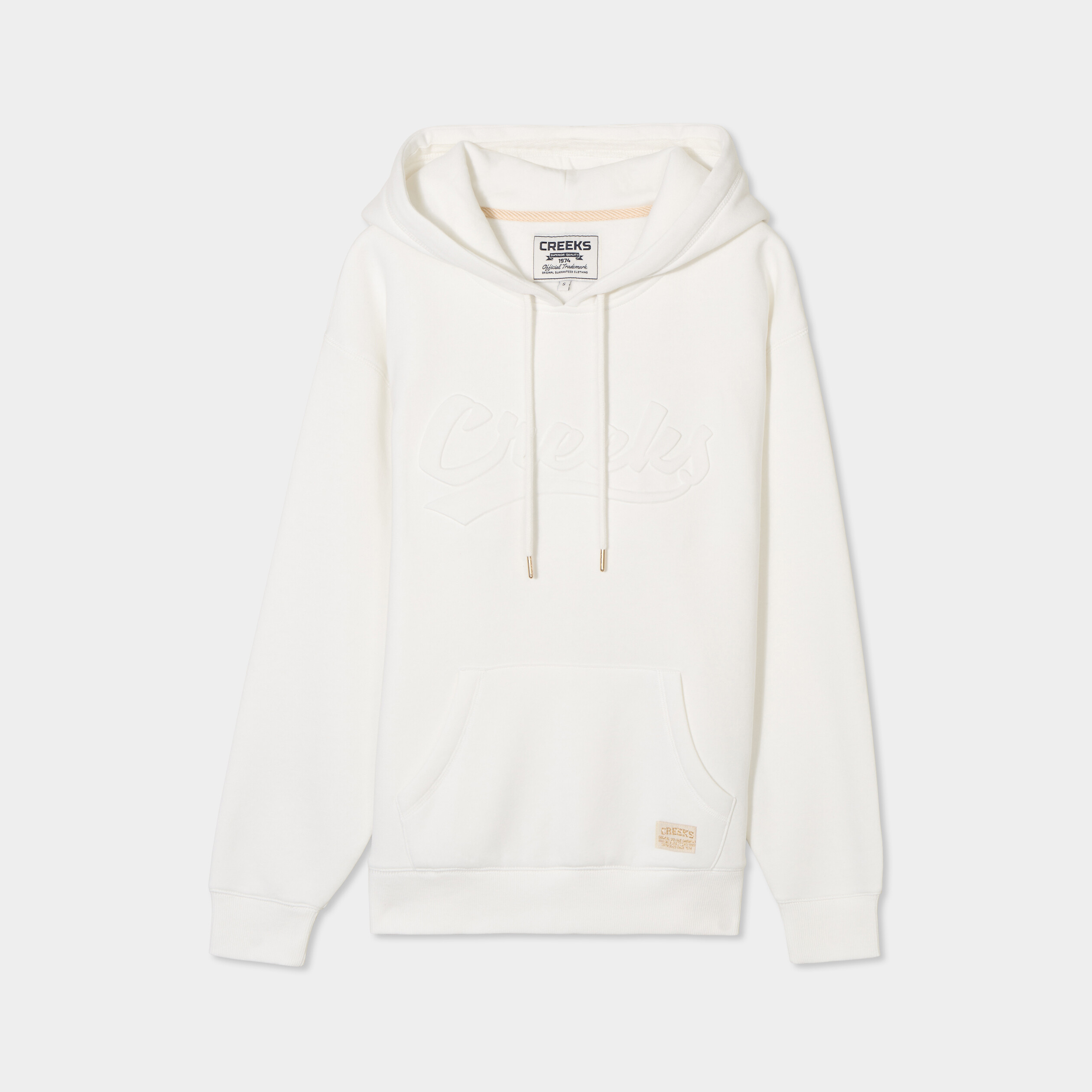sweat a capuche hoodie creeks original blanc femme Sweat à capuche hoodie Creeks Original blanc femme