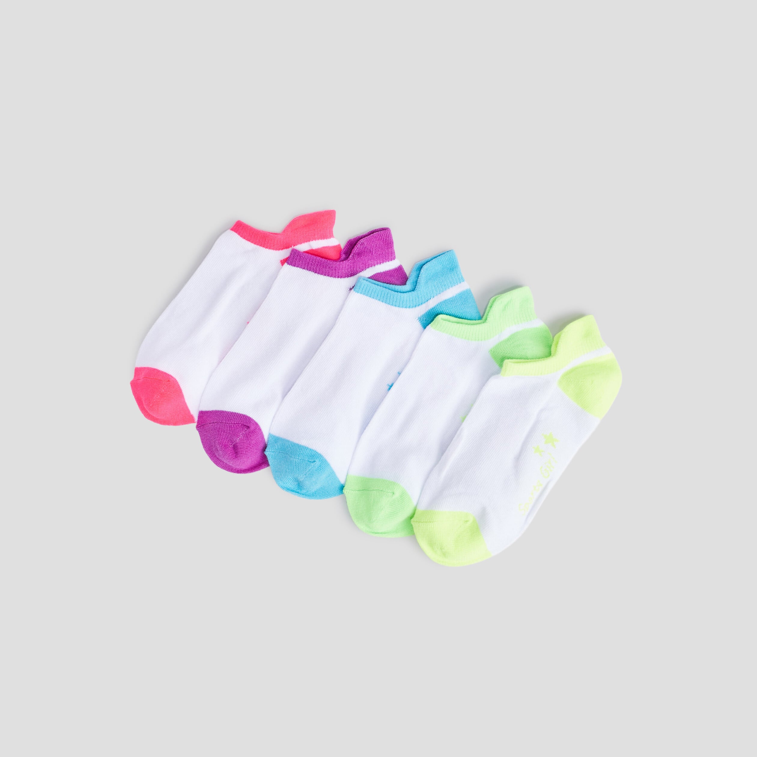 Lot 5 paires chaussettes blanc fille