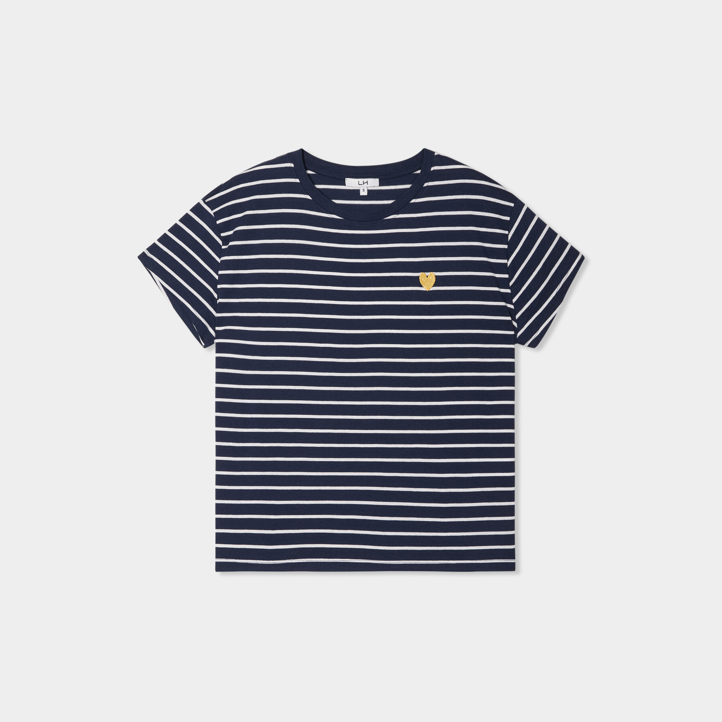 T-shirt manches courtes coton ecru femme