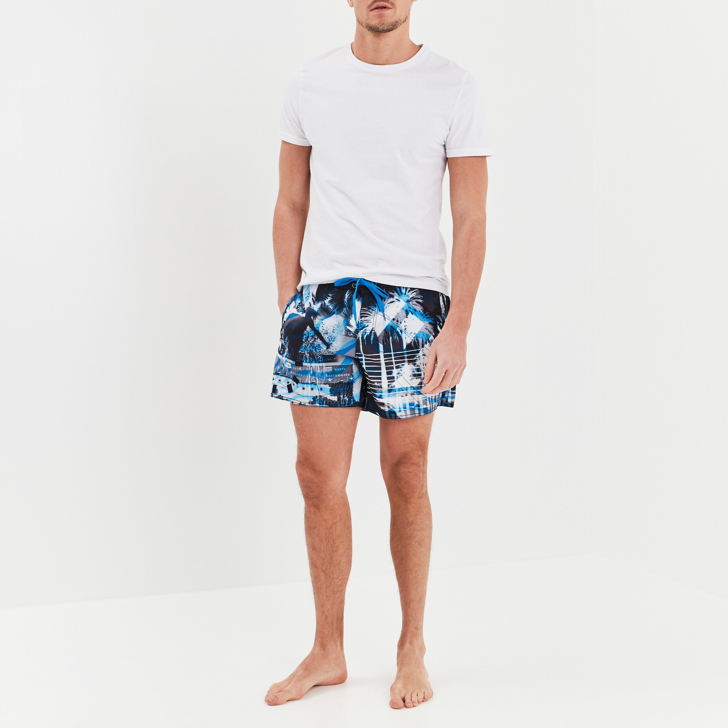 short de bain freegun bleu homme Short de bain Freegun bleu homme