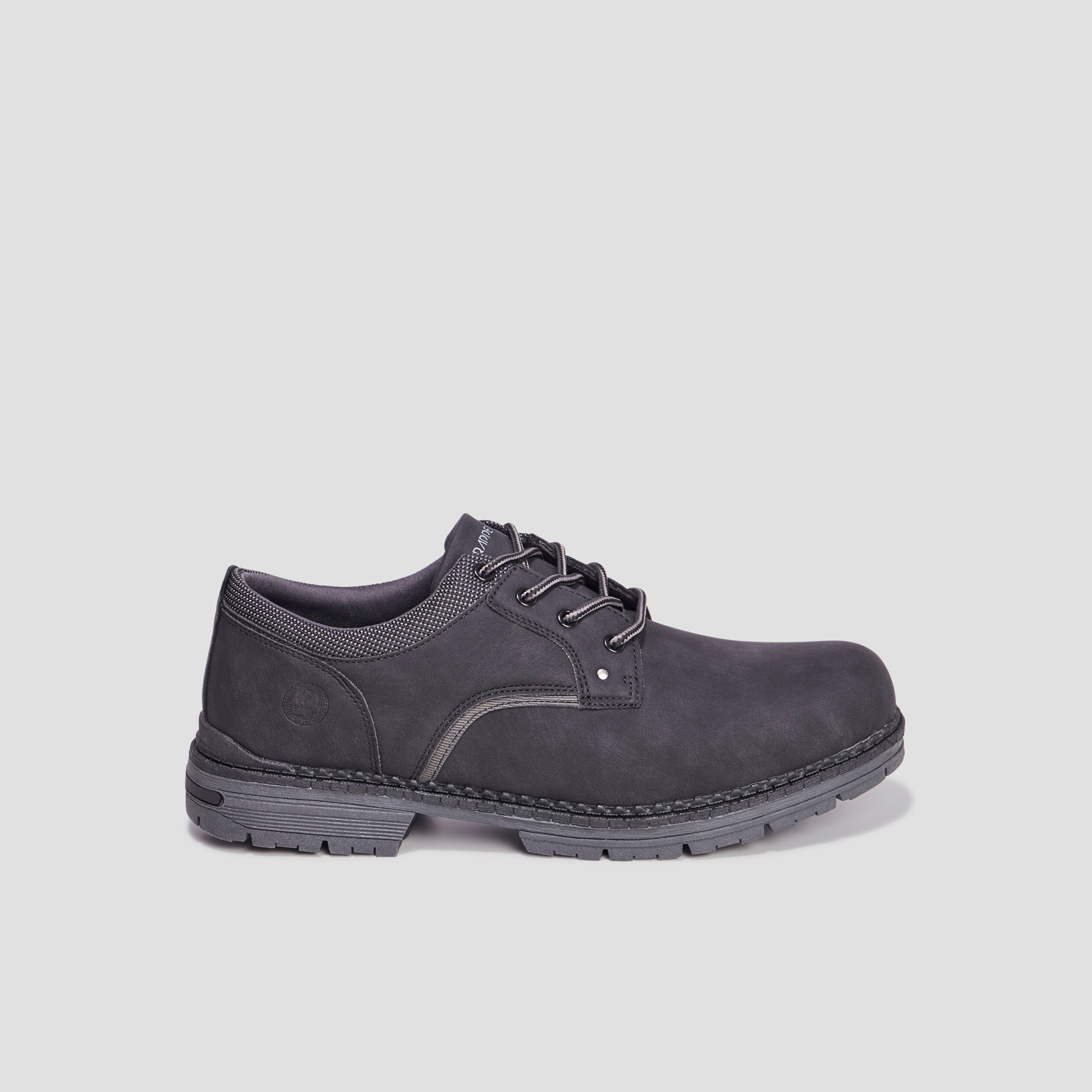 Derbies à lacets semelle crantée noir homme