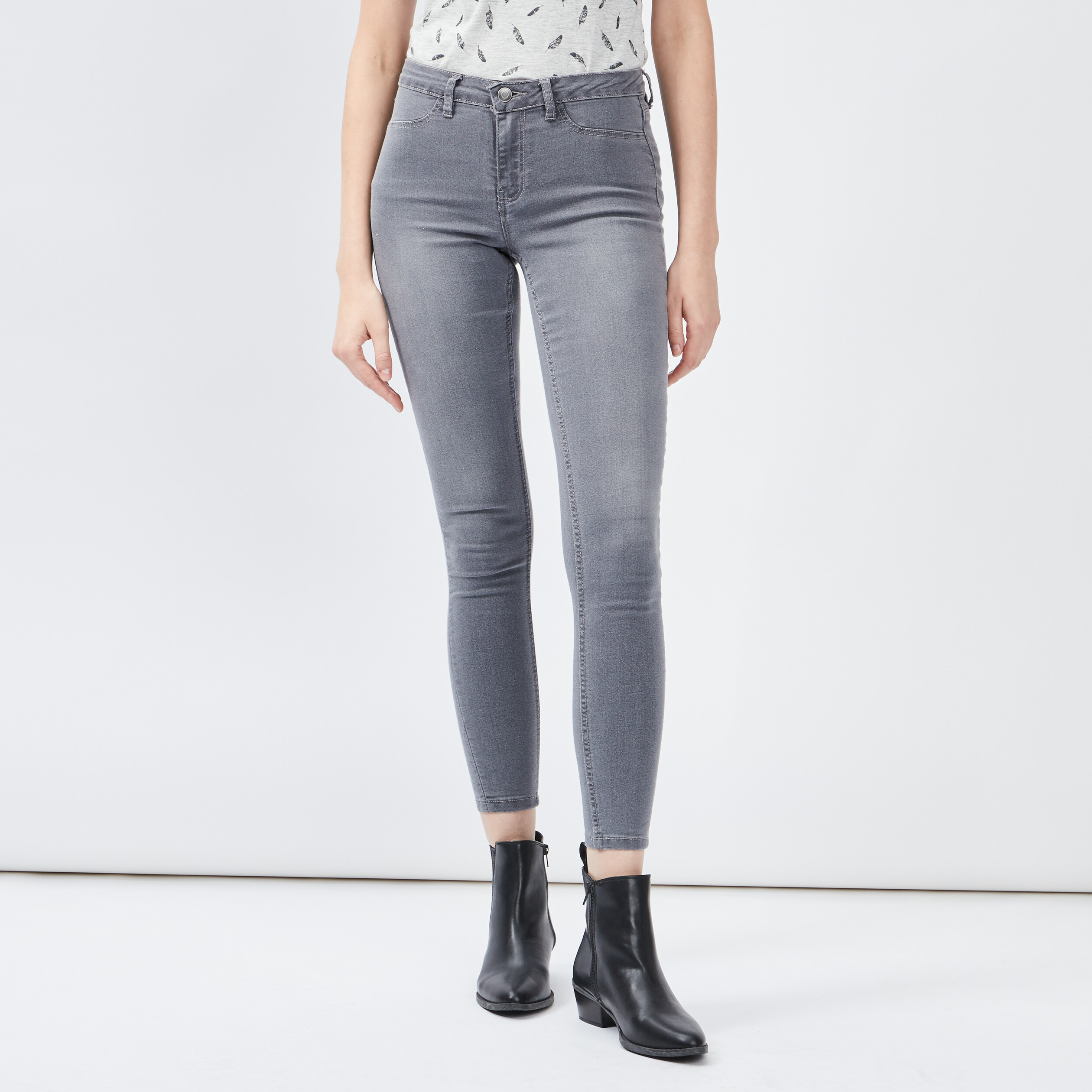 jegging taille standard gris femme Jegging taille standard gris femme
