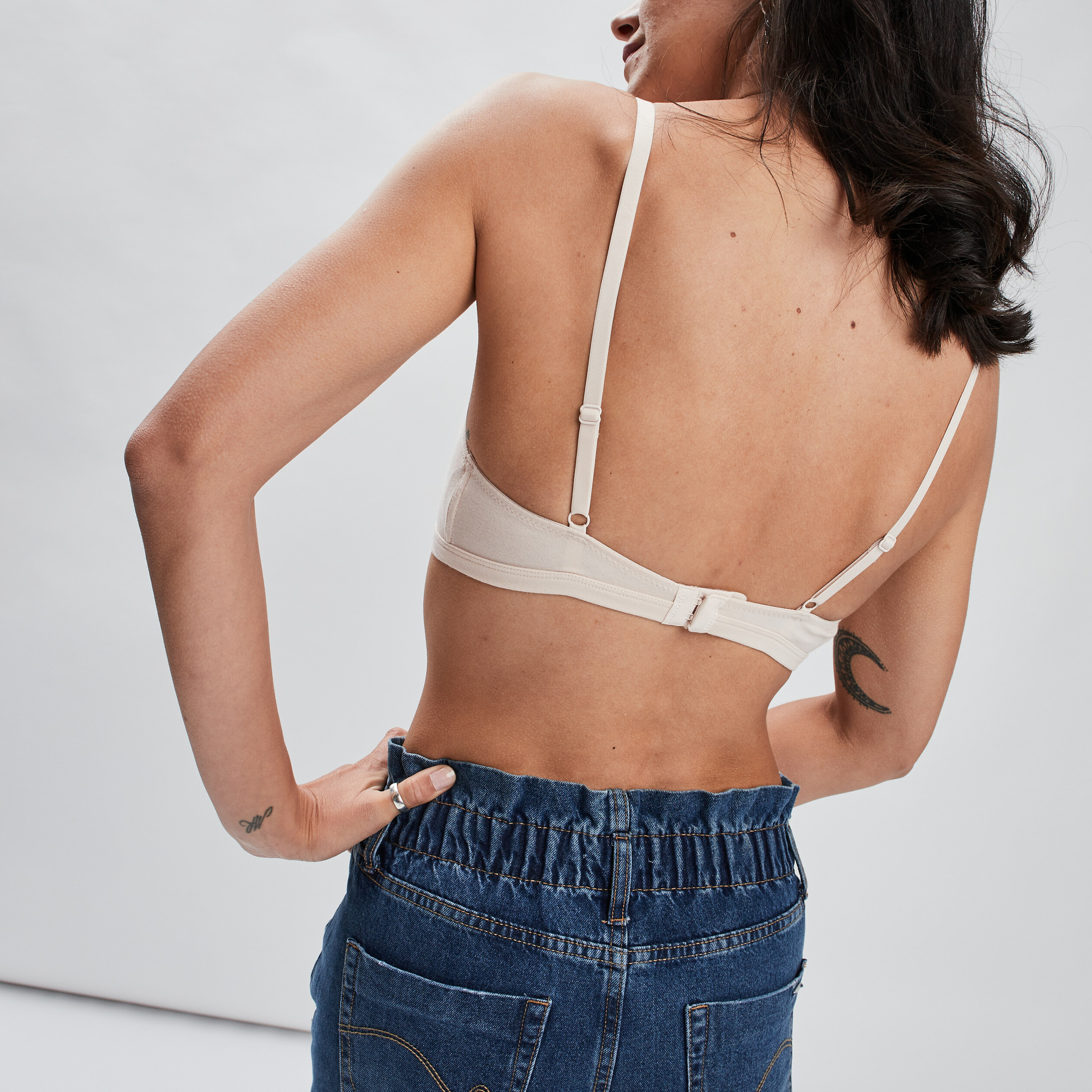 soutien gorge triangle coton a coque rose poudree femme Soutien-gorge triangle coton à coque rose poudrée femme