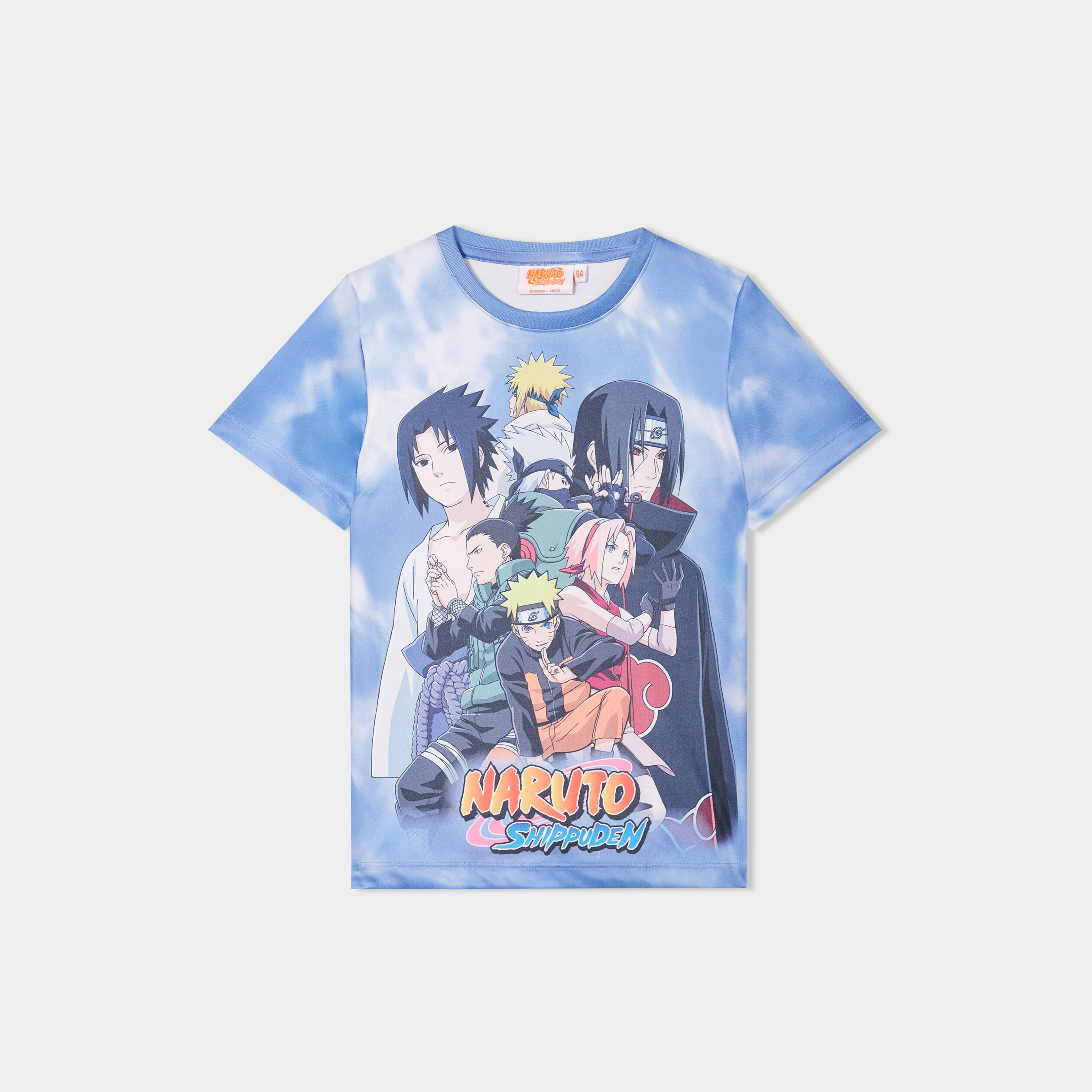 t shirt manches courtes naruto bleu garcon T-shirt manches courtes Naruto bleu garçon