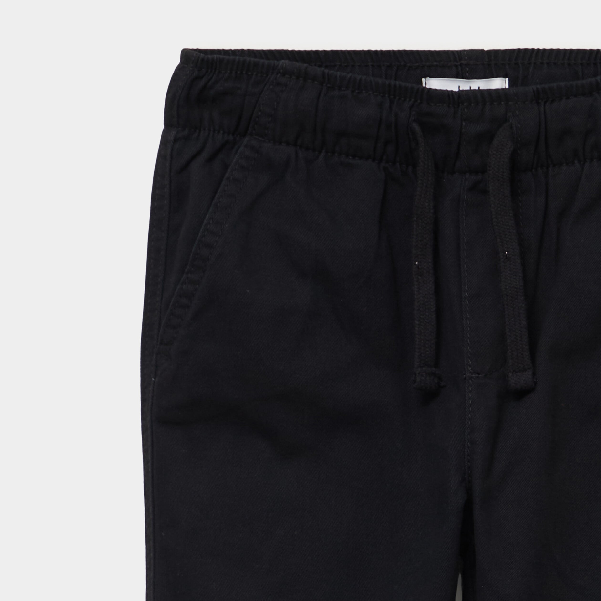 Pantalon jogger doubl&eacute; coton noir gar&ccedil;on