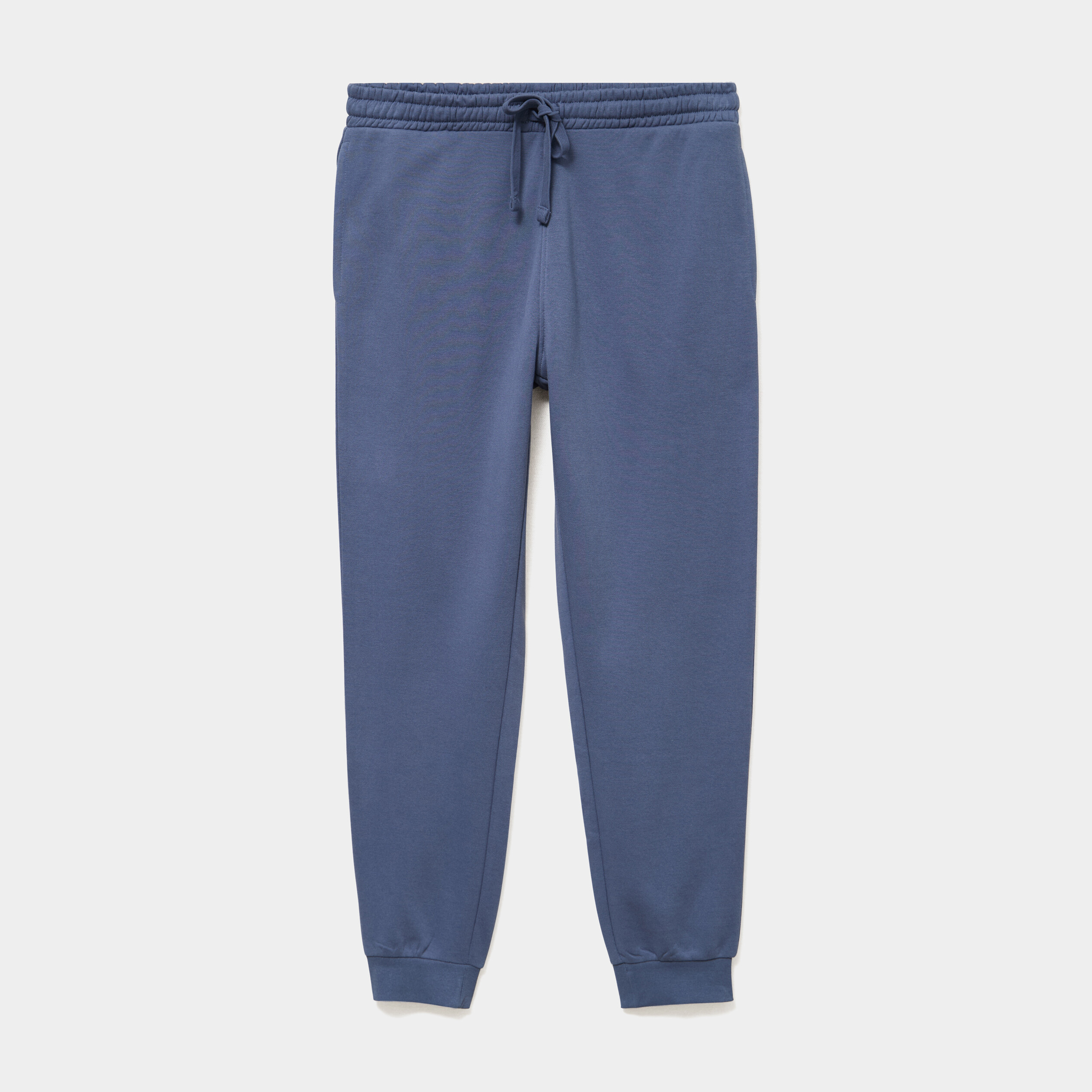 Pantalon jogging droit molleton bleu lavande homme