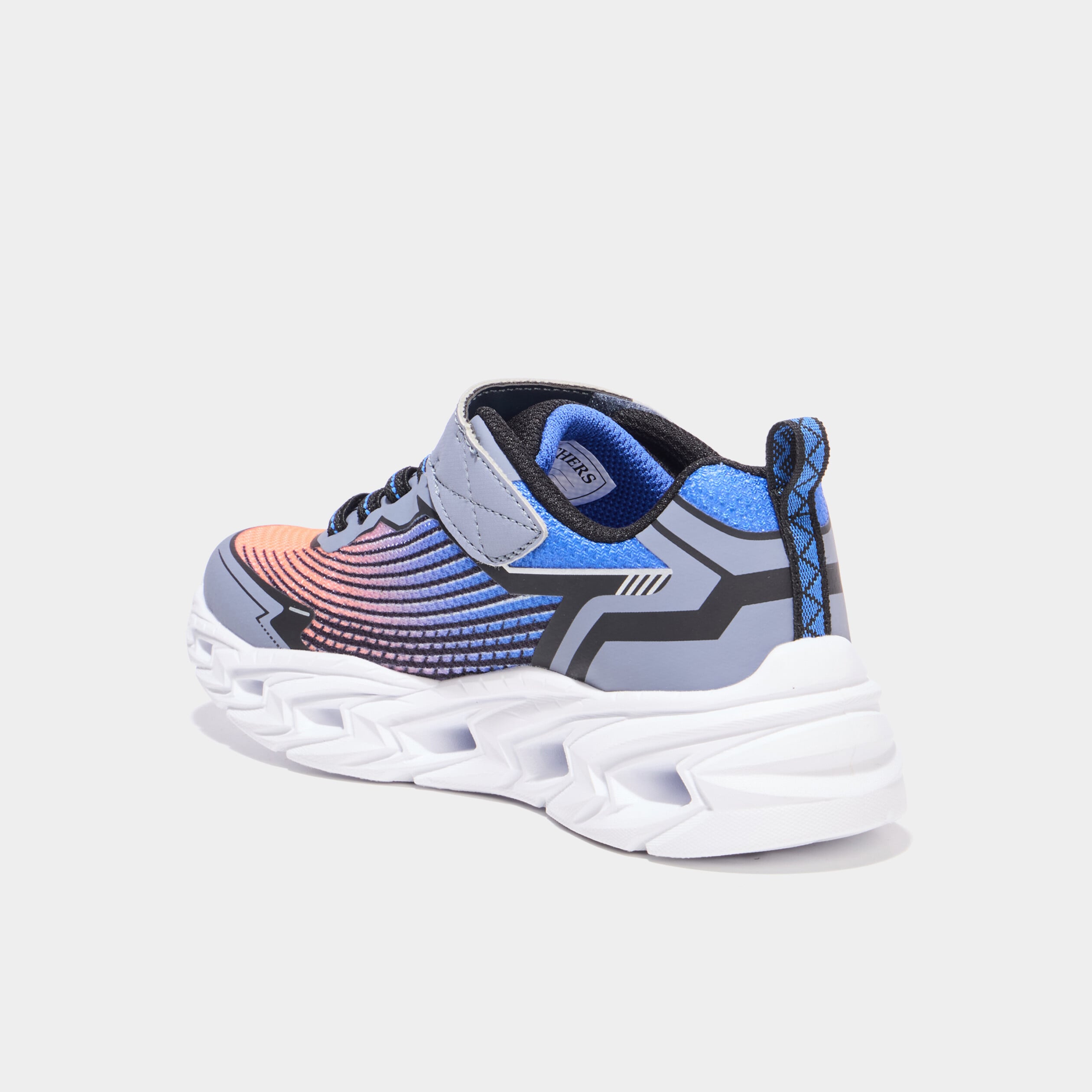Baskets running semelles lumineuses orange fluo gar&ccedil;on