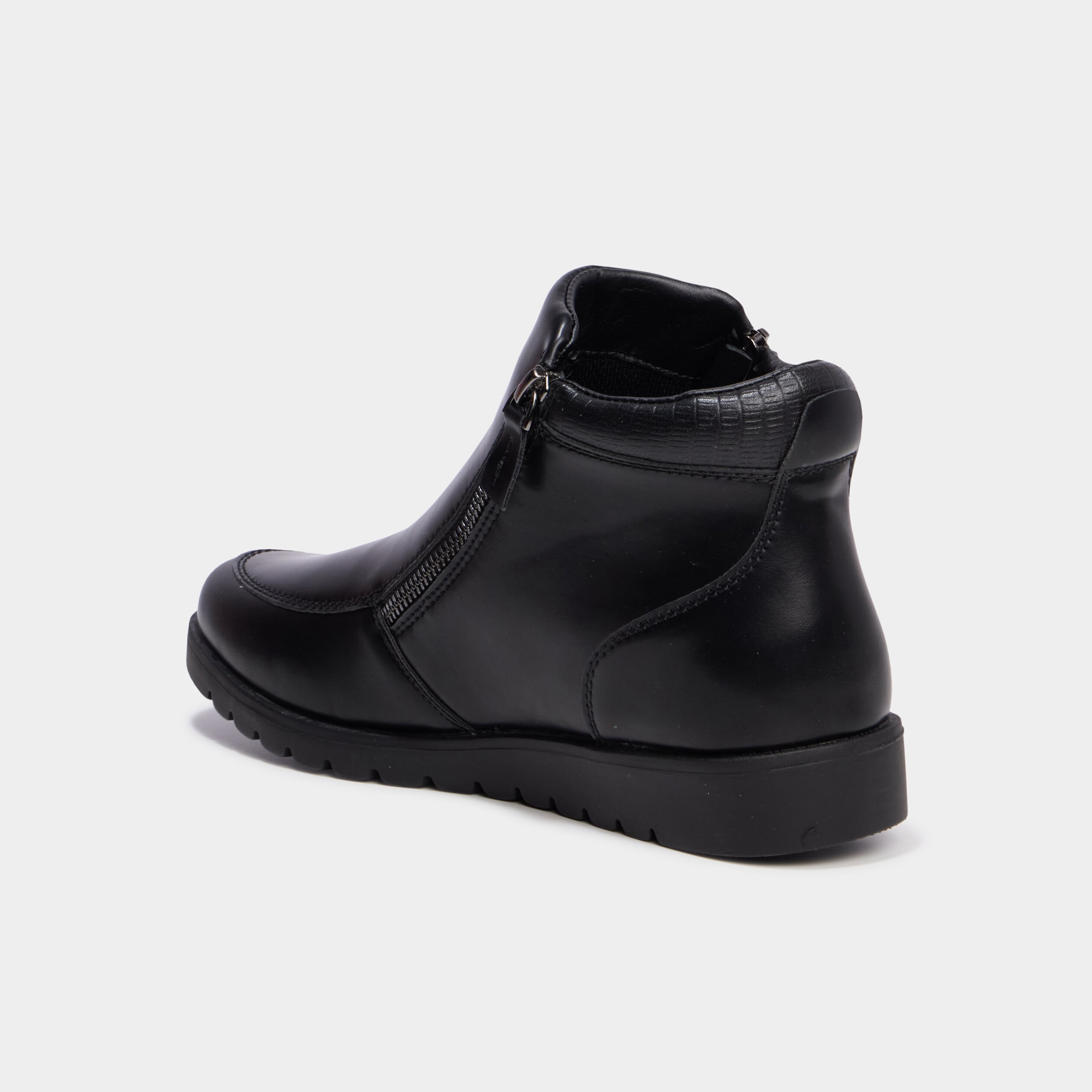 Boots zipp&eacute;es noir femme