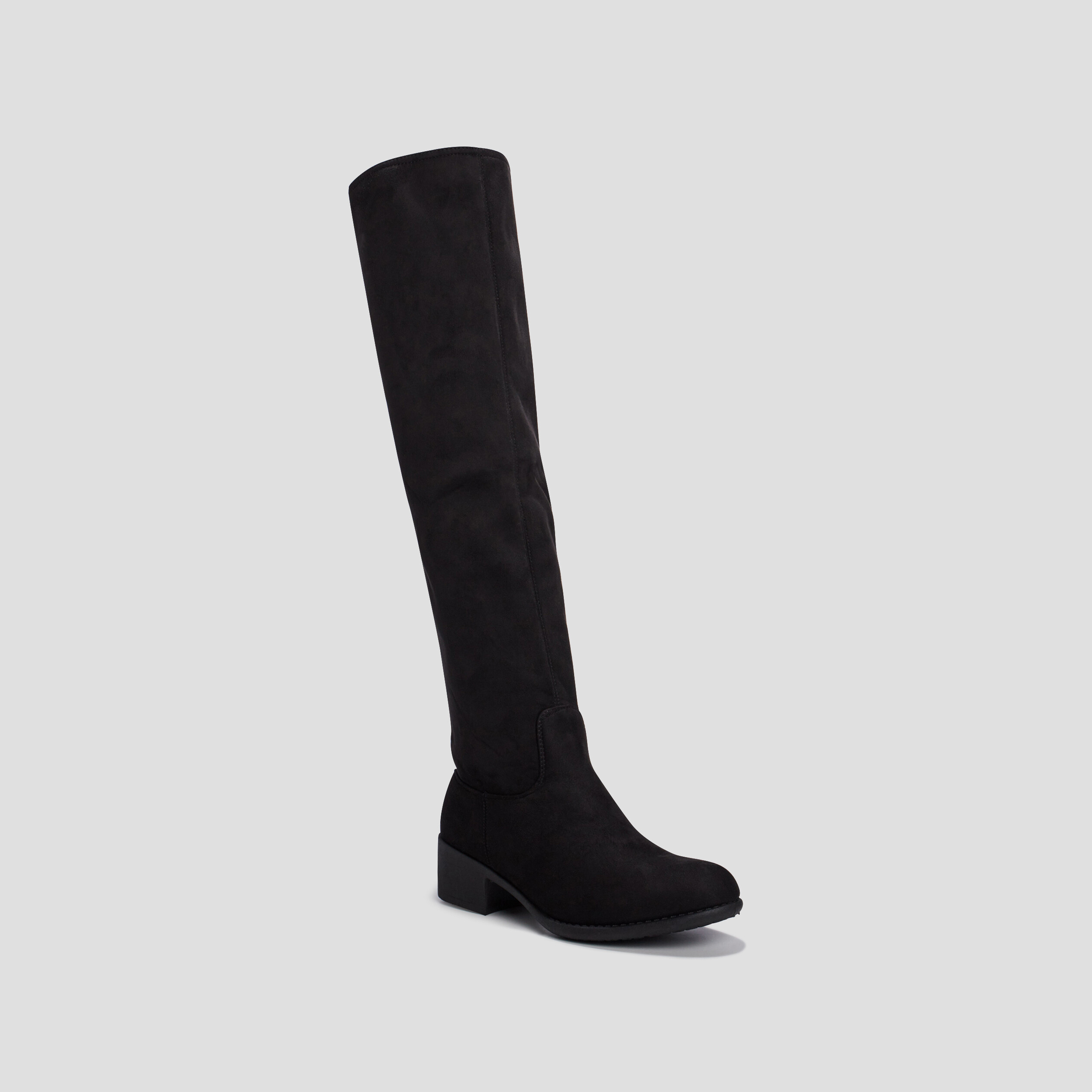 Bottes cuissardes zippées noir femme