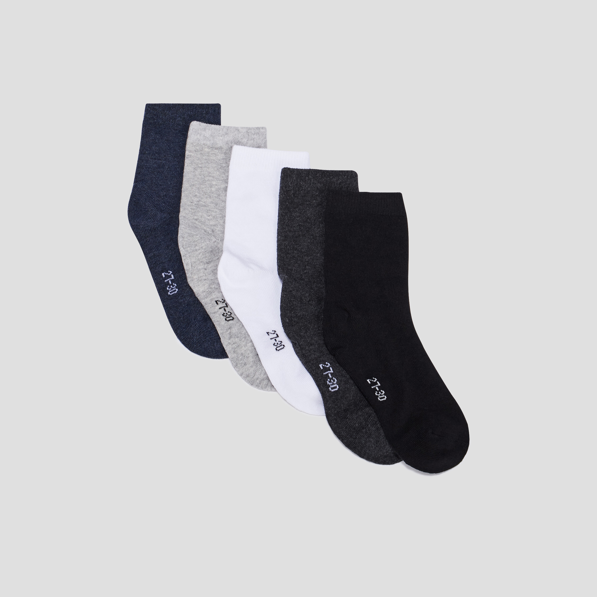 Lot 5 paires de chaussettes multicolore b&eacute;b&eacute; gar&ccedil;on