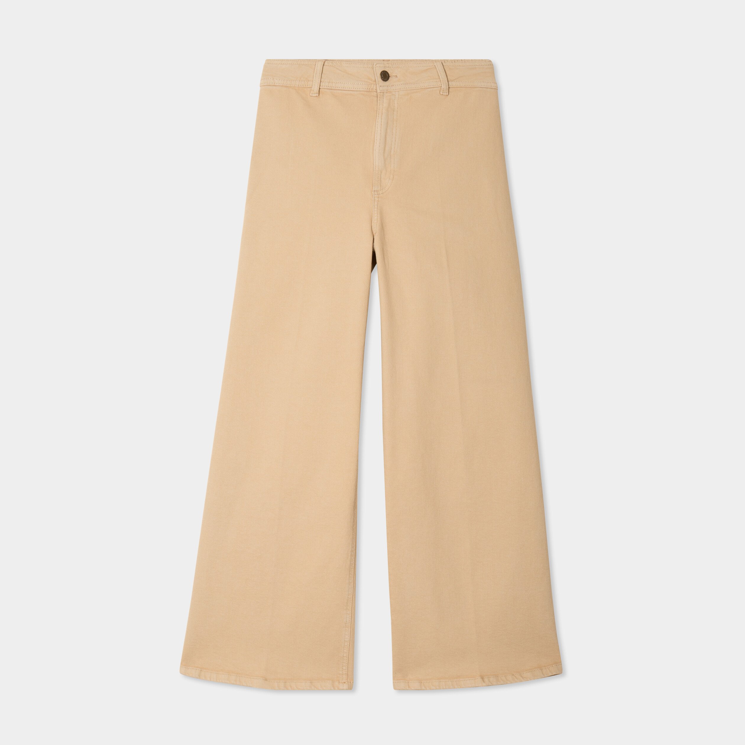 pantalon large 78eme coton sable femme Pantalon large 7/8ème coton sable femme