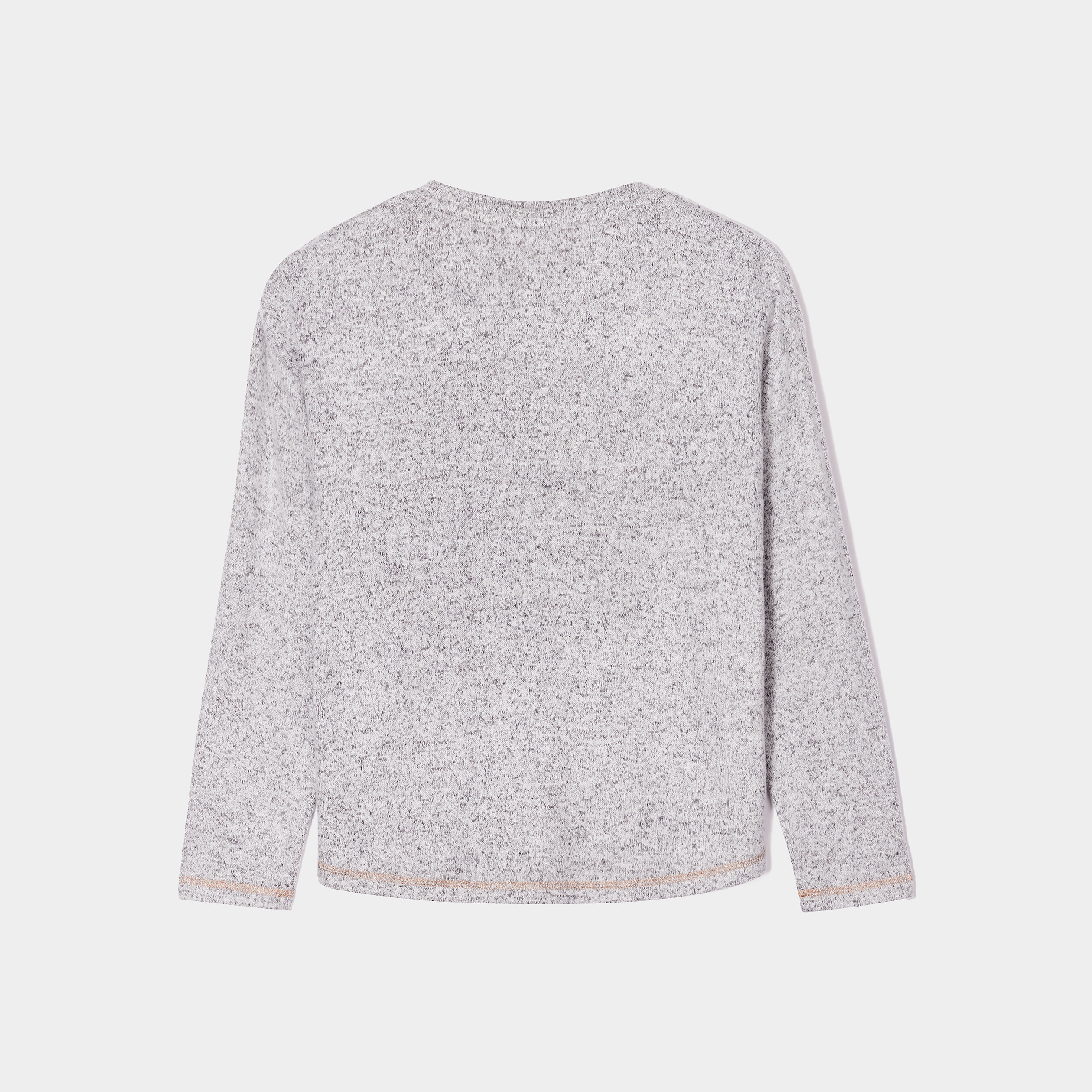 Ensemble pyjama pantalon resserr&eacute; panda gris clair fille