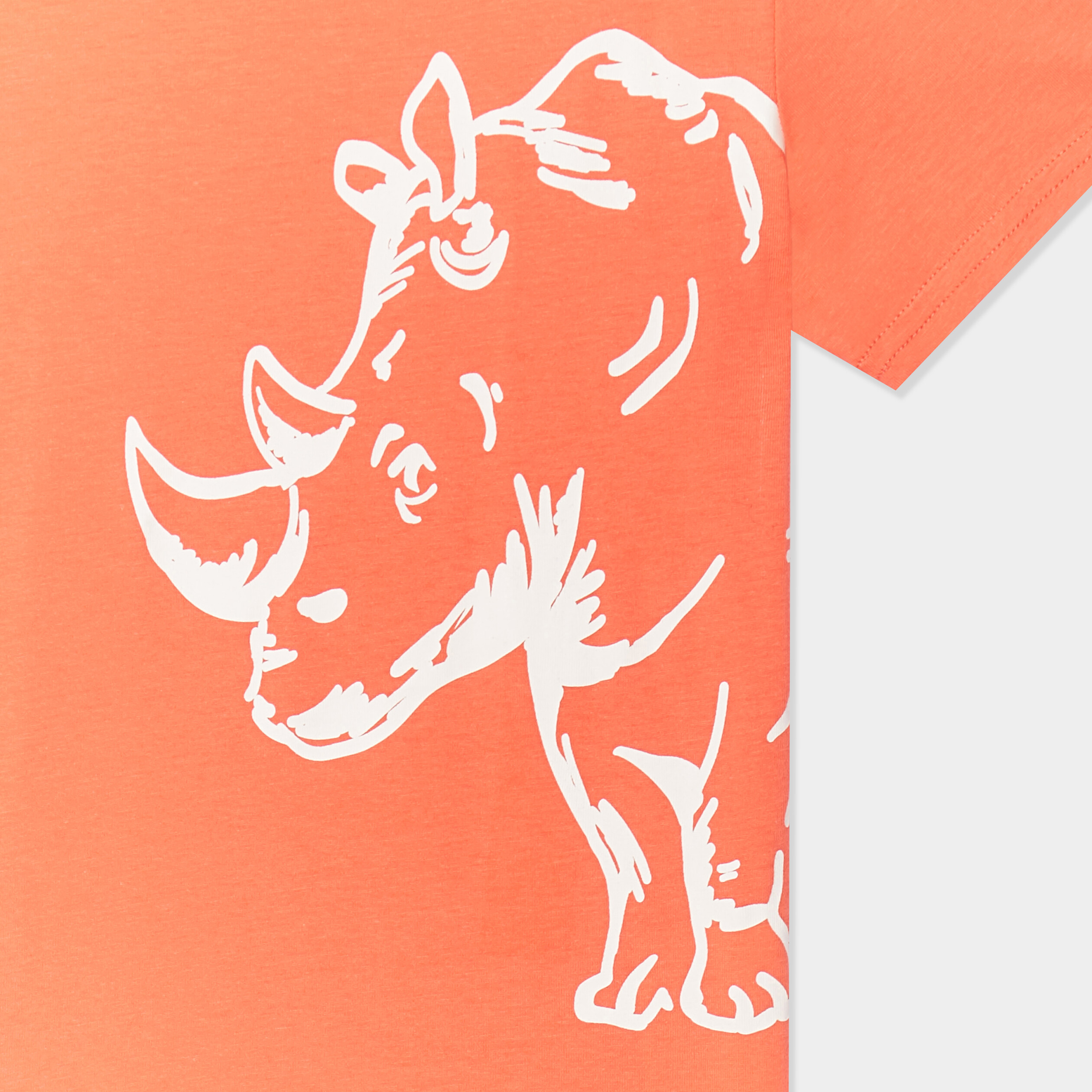 t shirt col rond et manches courtes rouge corail garcon T-shirt col rond et manches courtes rouge corail garçon
