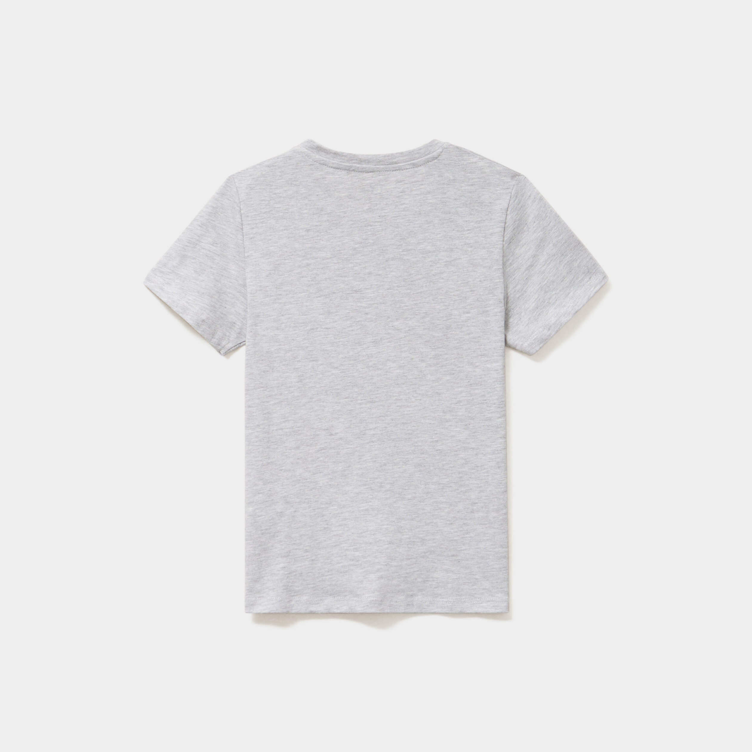 T-shirt col rond manches courtes gris gar&ccedil;on