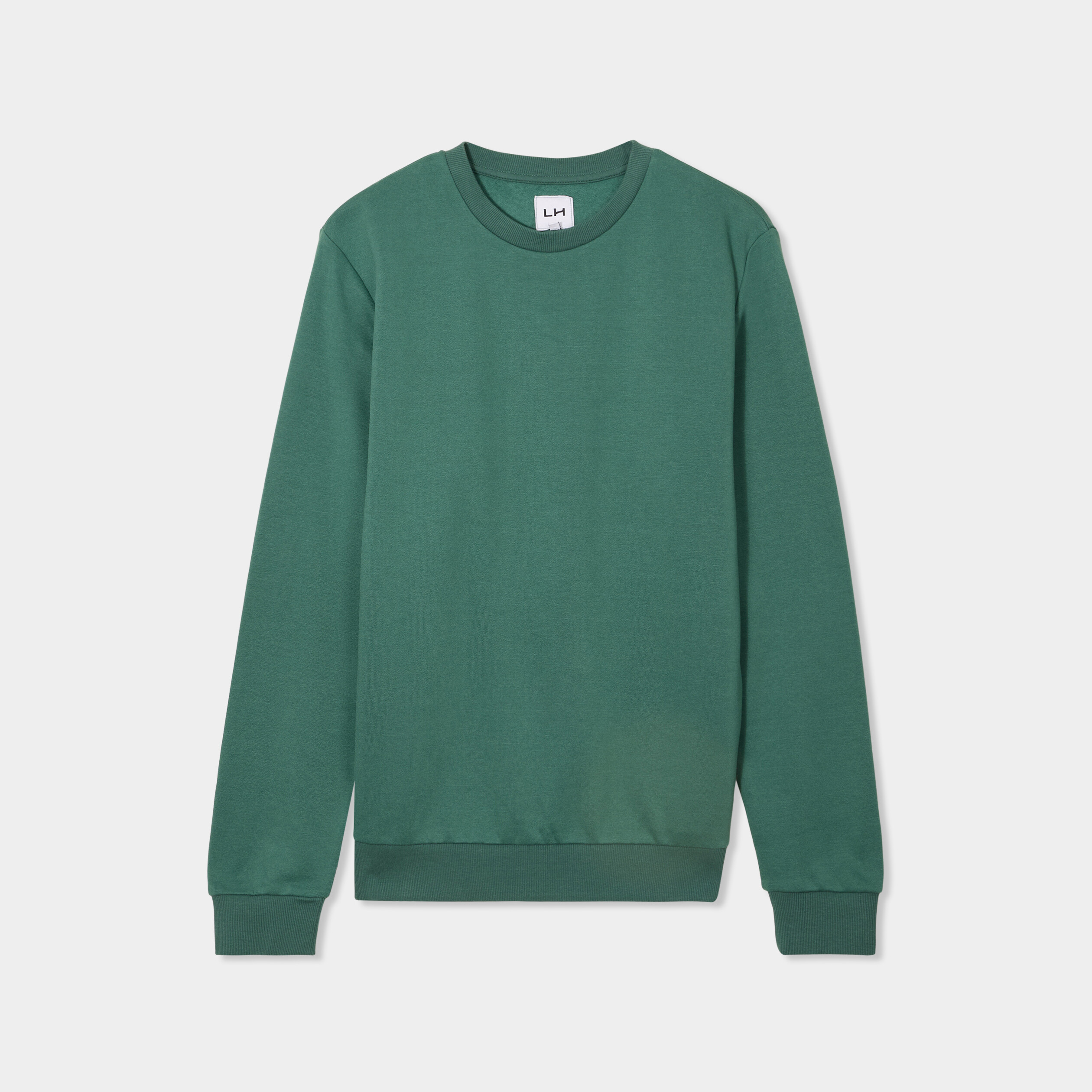 Sweat avec col rond vert menthe homme