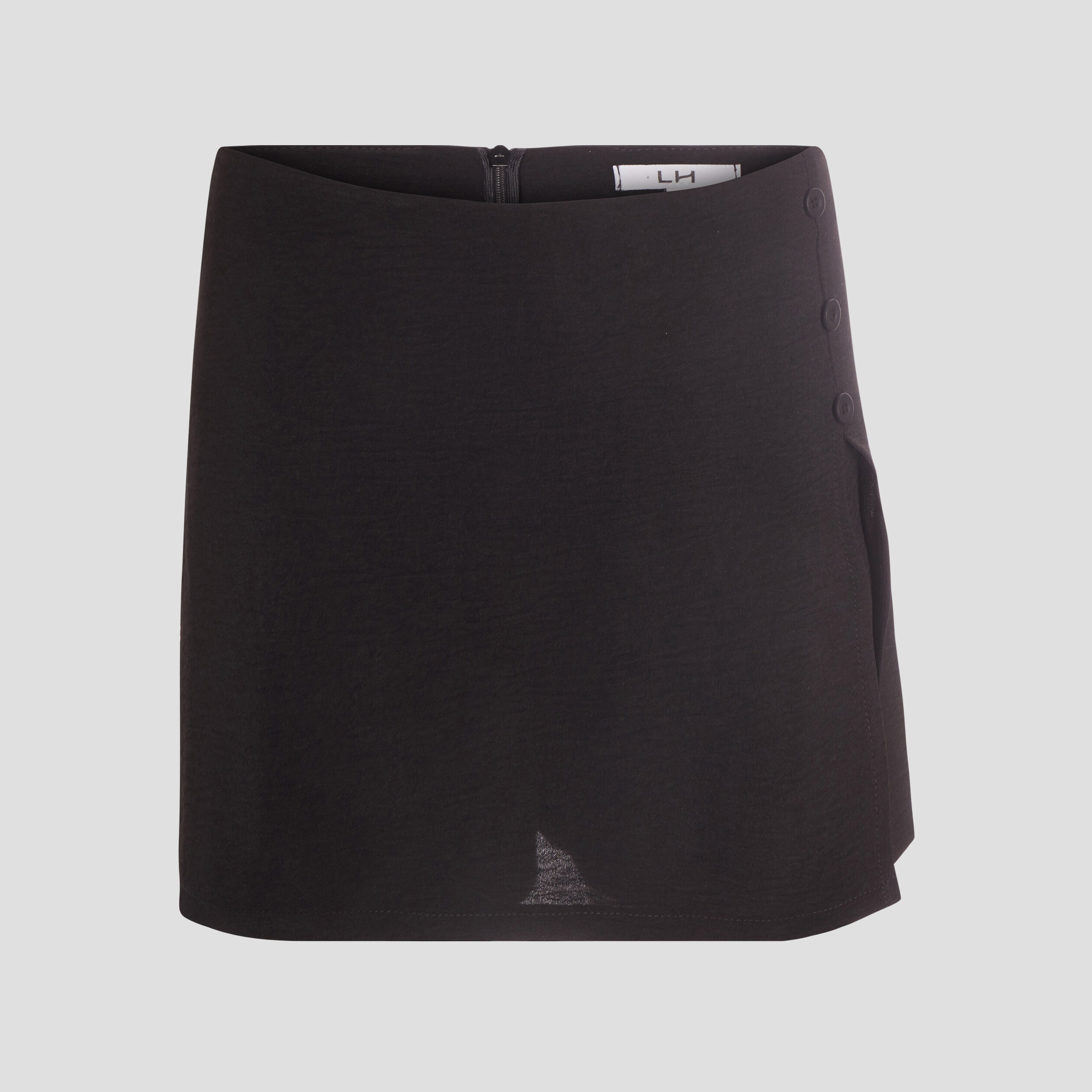 Jupe-short droite noir femme
