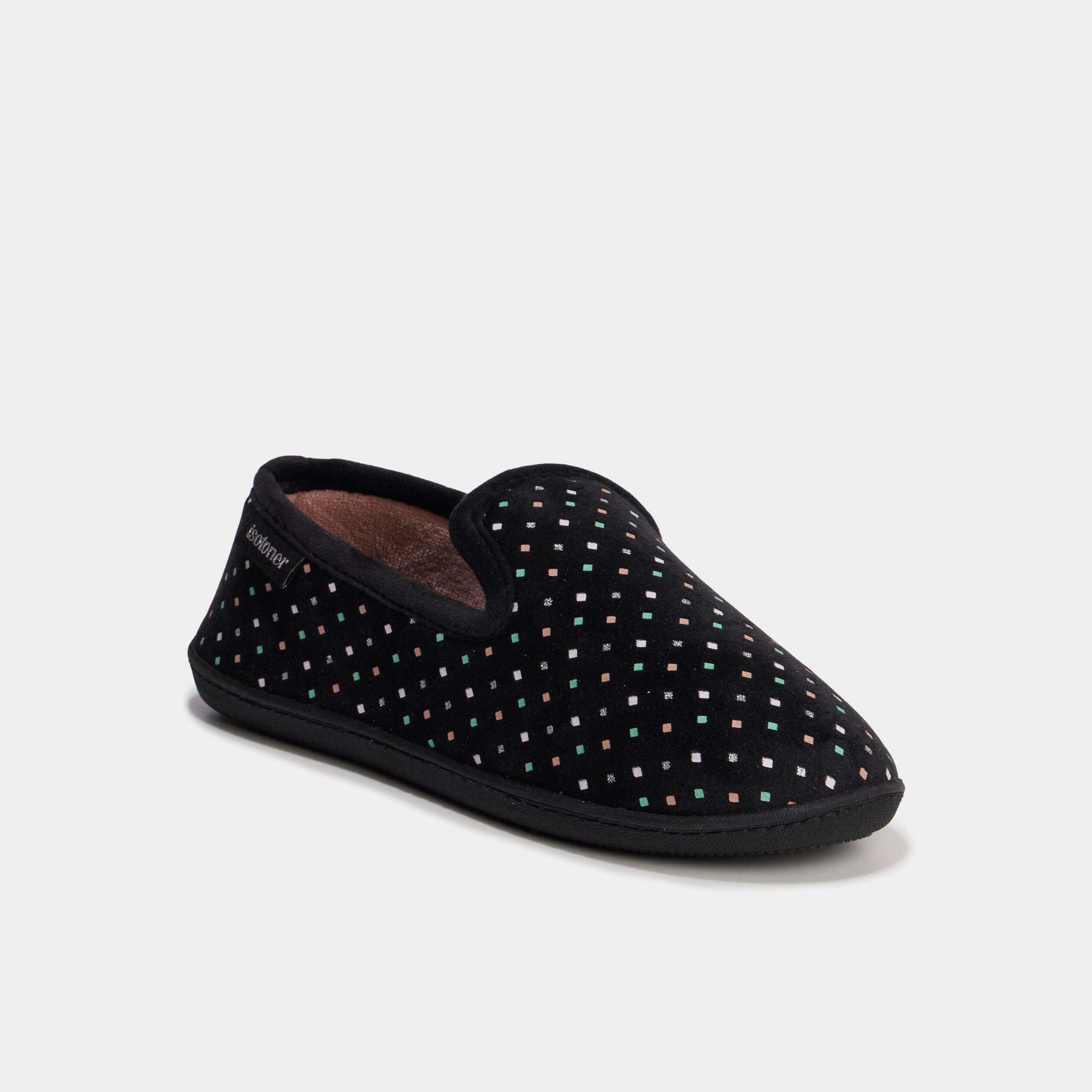 chaussons isotoner vert anis femme Chaussons Isotoner vert anis femme