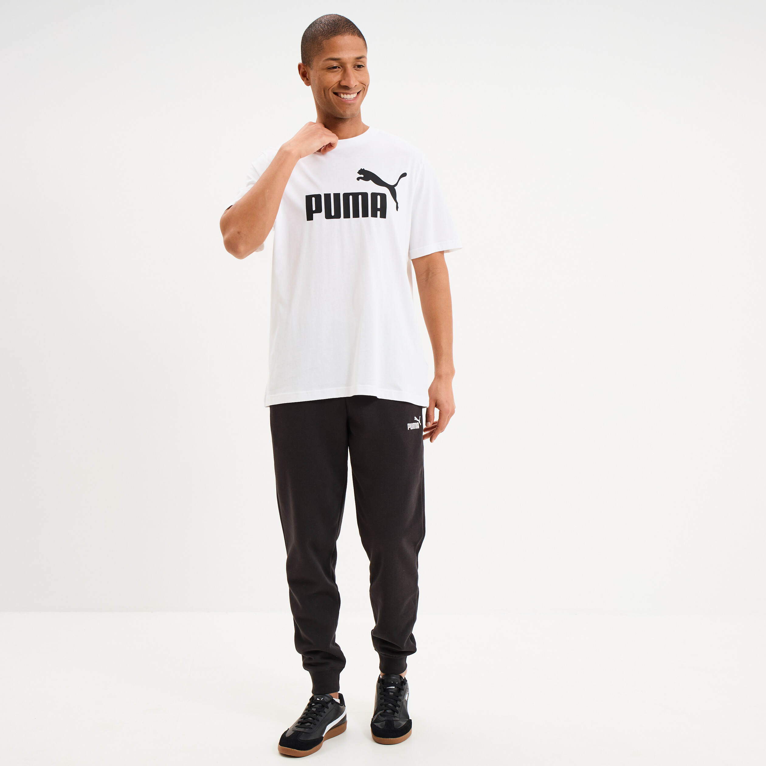 Pantalon de jogging droit Puma noir homme