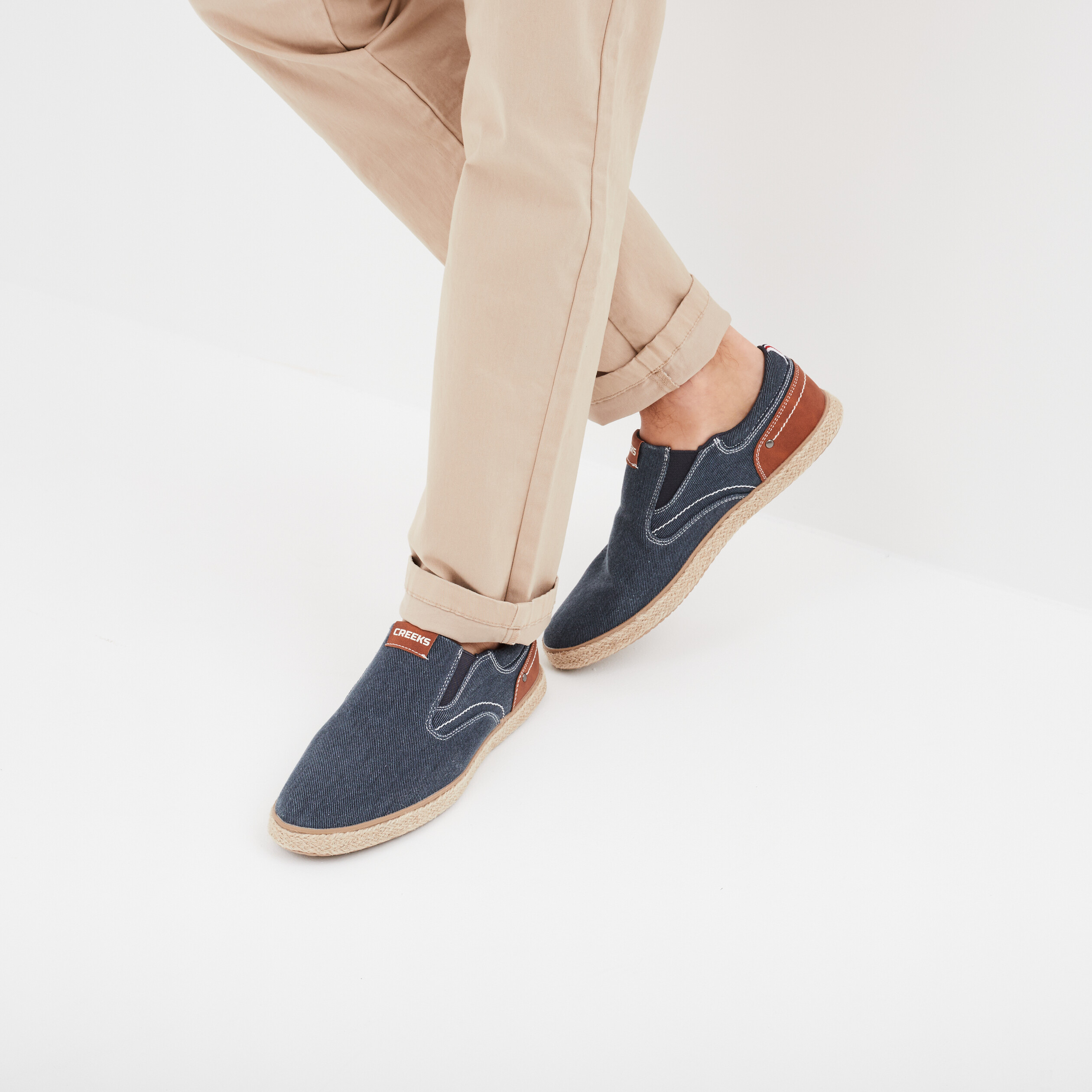 loafers avec languette denfilage bleu homme Loafers avec languette d'enfilage bleu homme