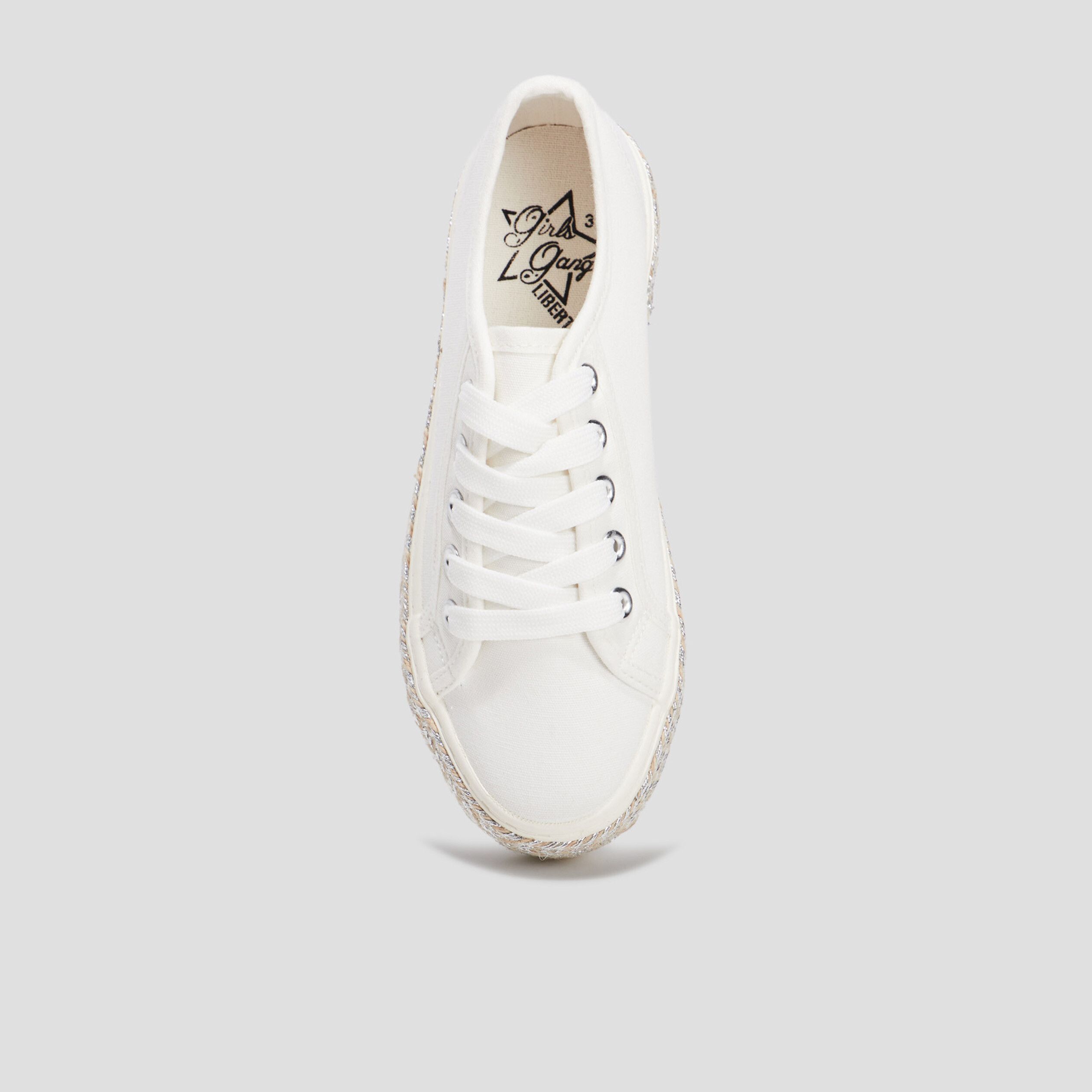 tennis a lacets en toile liberto blanc fille Tennis à lacets en toile Liberto blanc fille
