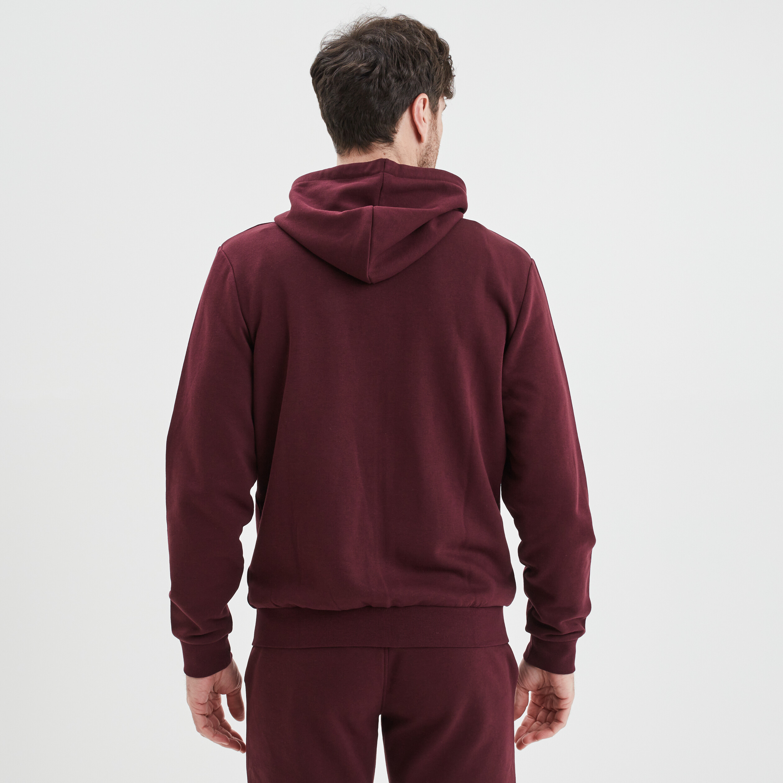 sweat zippe molleton a capuche prune homme Sweat zippé molleton à capuche prune homme