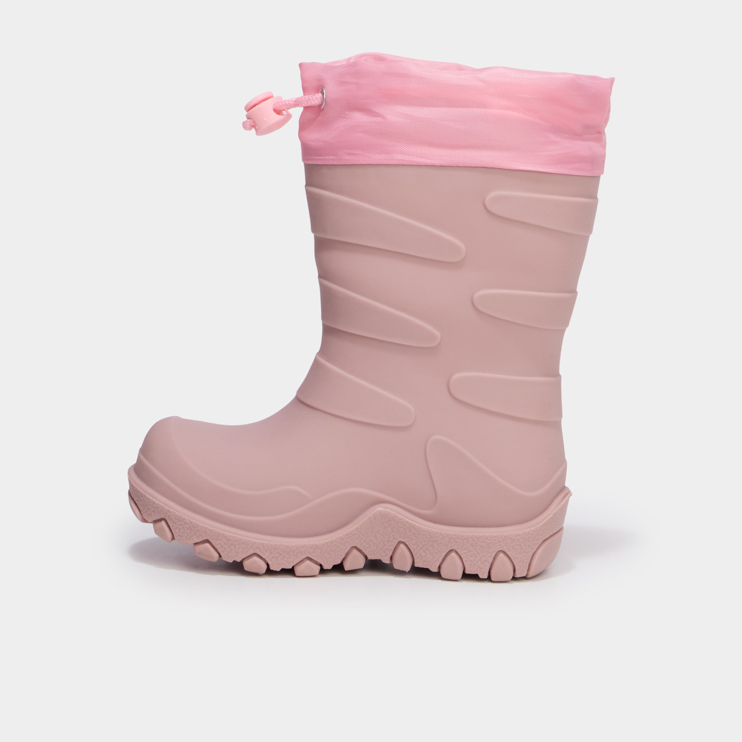 Bottes de pluie doubl&eacute;es rose fille