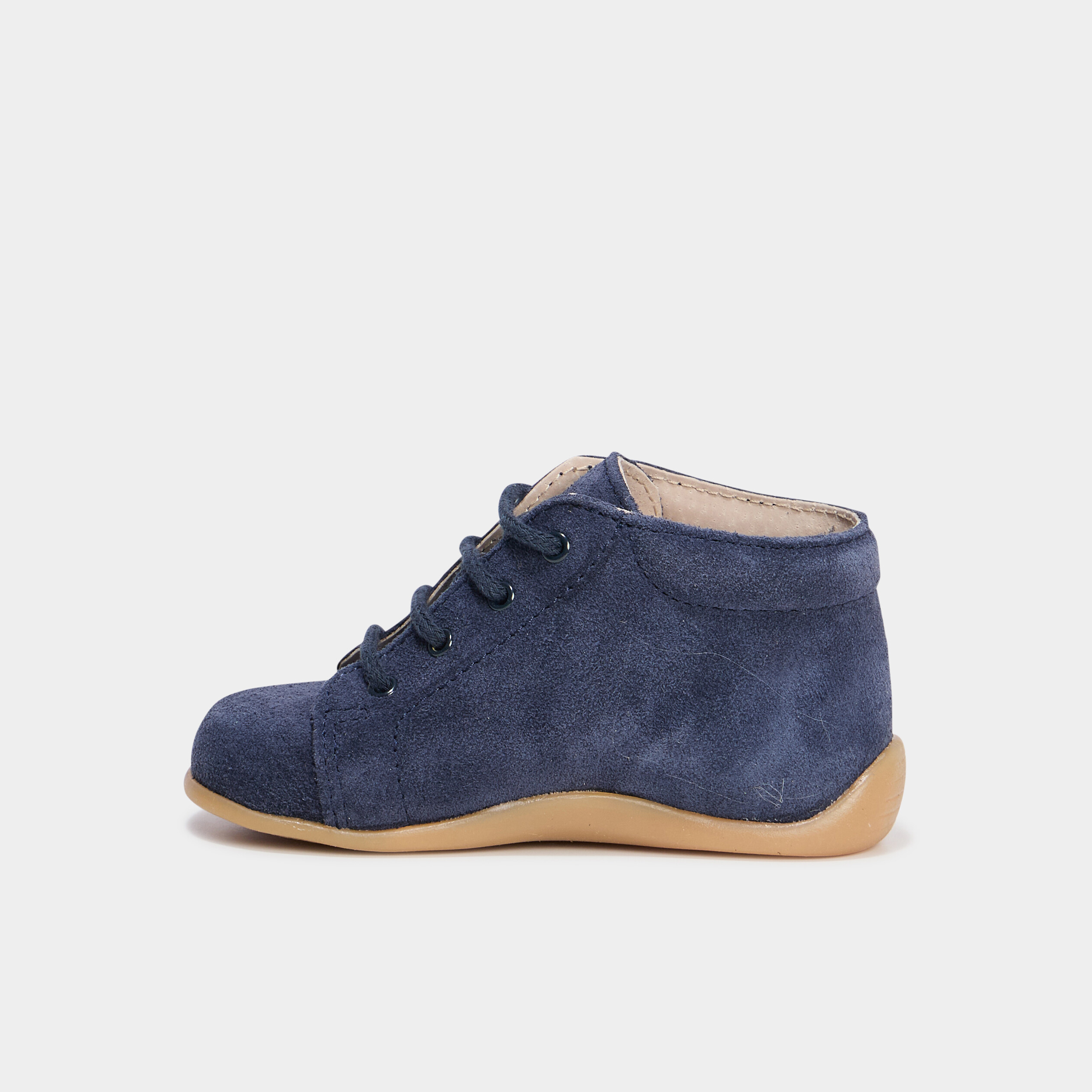 bottillons cuir suedine semelle souple bleu marine bebeg Bottillons cuir suédine semelle souple bleu marine bébé garçon