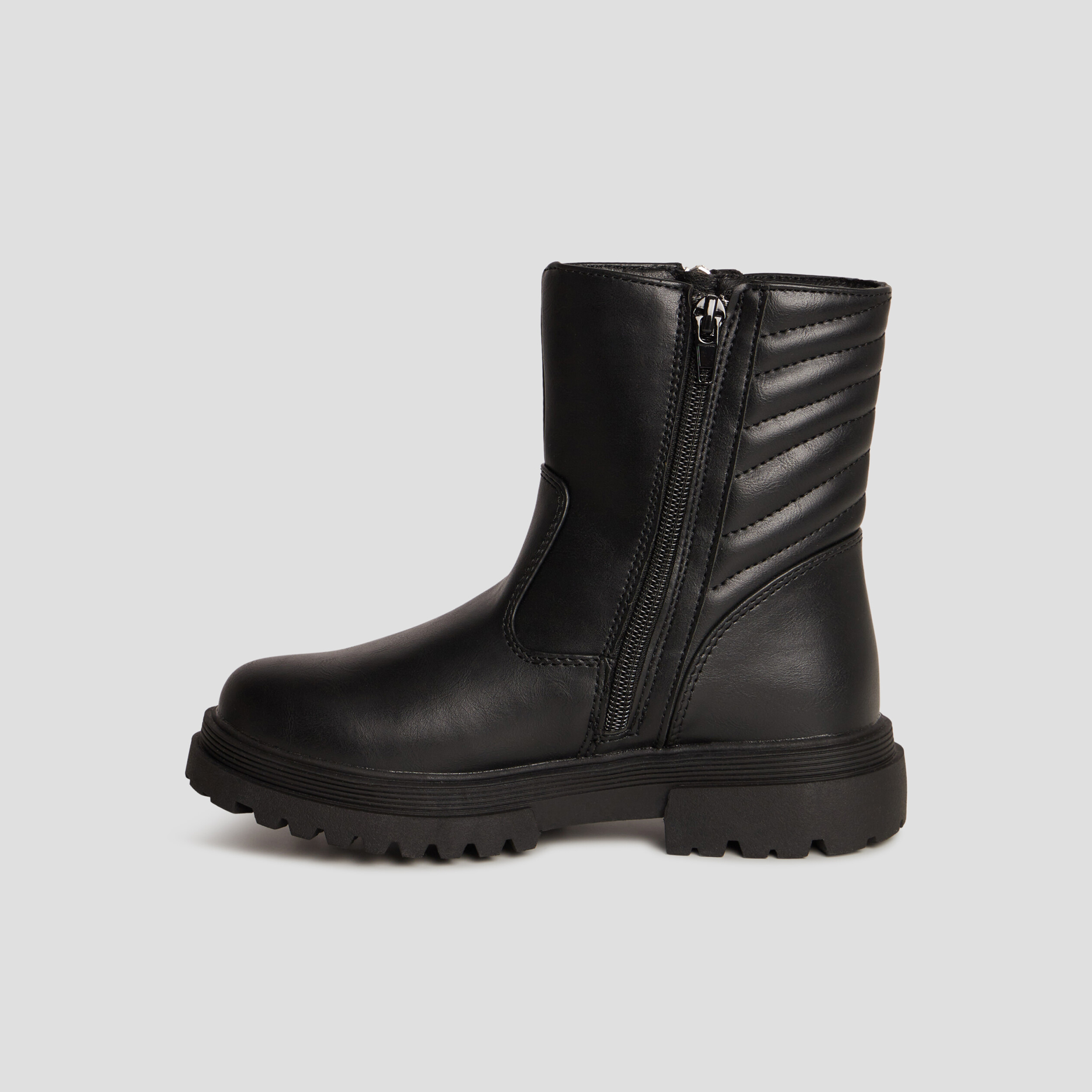Bottines Koi Fashion Noir – Taille 6 UK, Zippées, Très Bon état Occasion