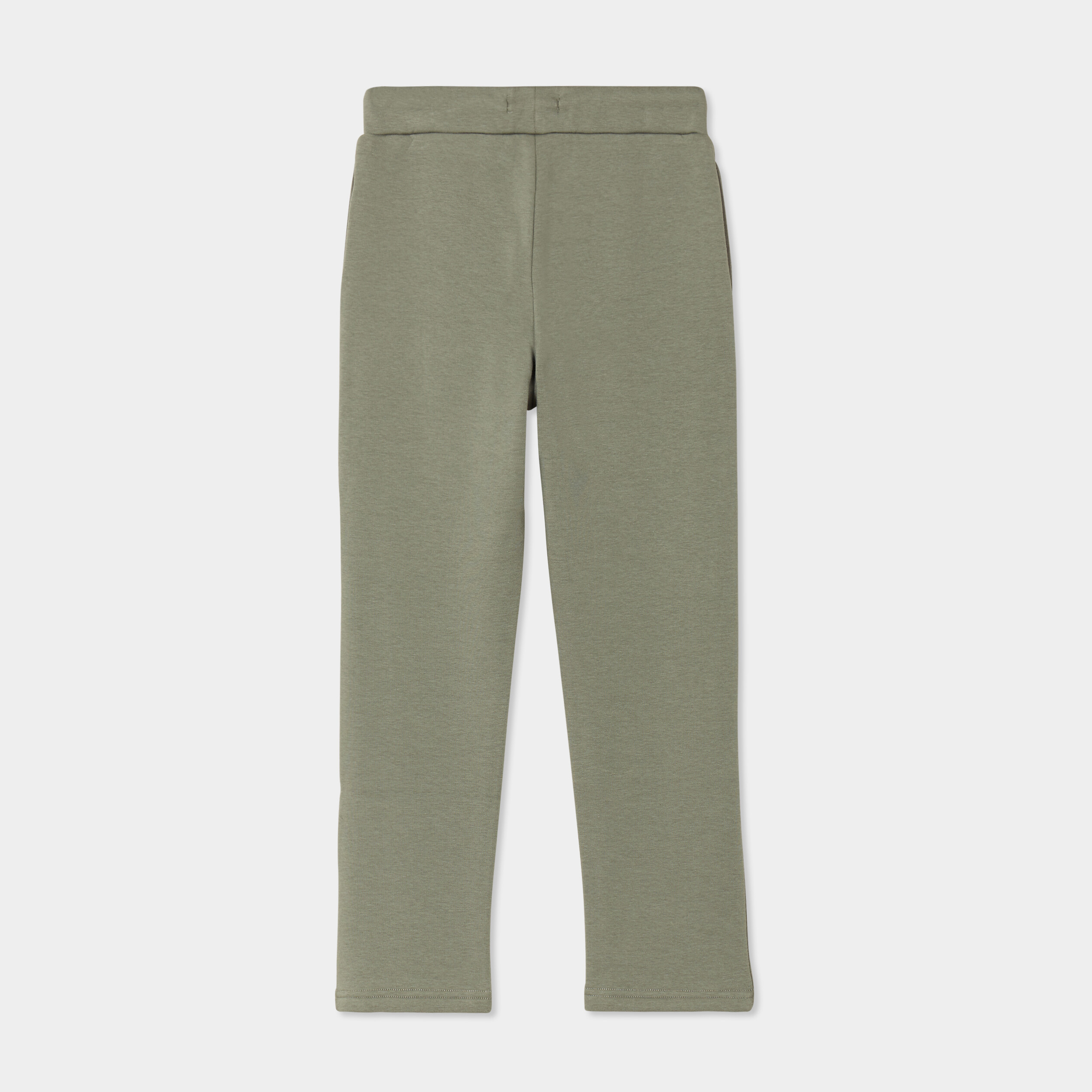 Pantalon jogging coupe ajustée vert kaki garçon