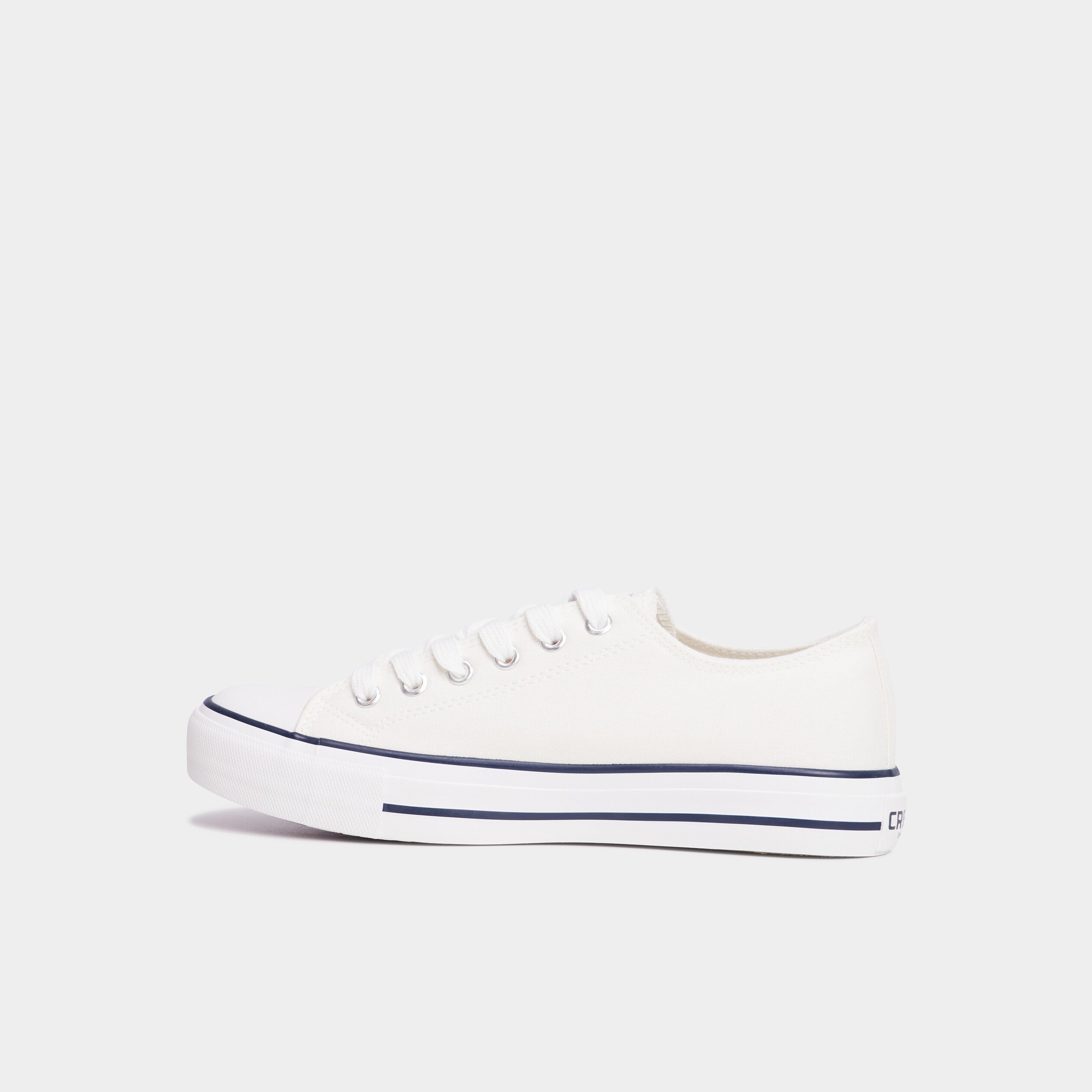 tennis en toile a lacets creeks blanc femme Tennis en toile à lacets Creeks blanc femme