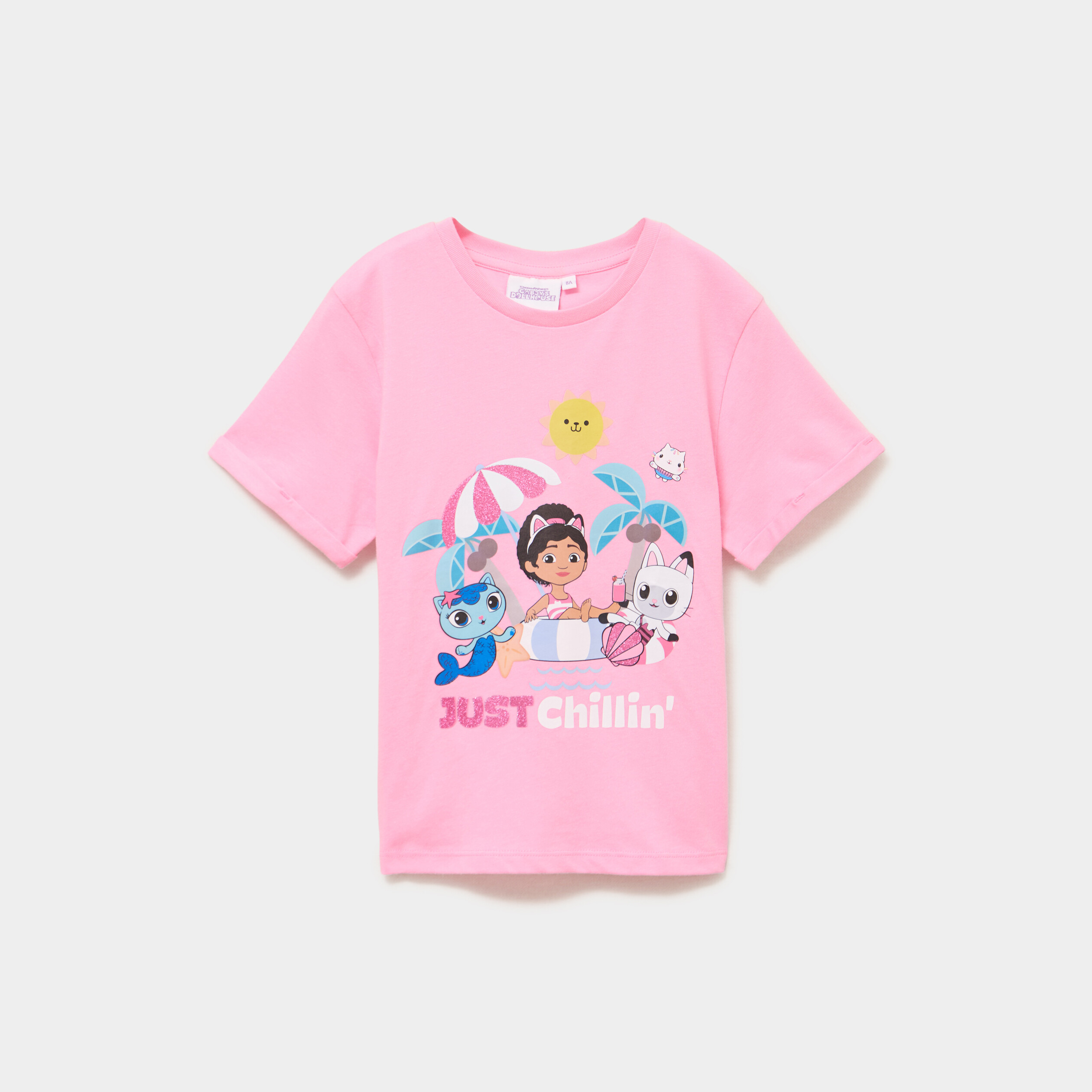 T-shirt Gabby et la maison magique rose fille