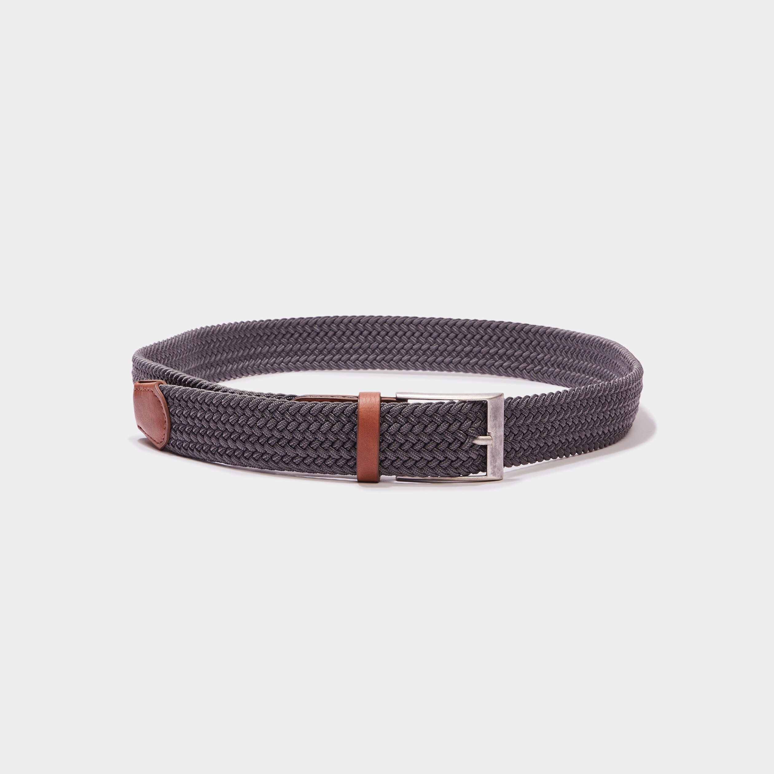 ceinture tressee gris homme Ceinture tressée gris homme