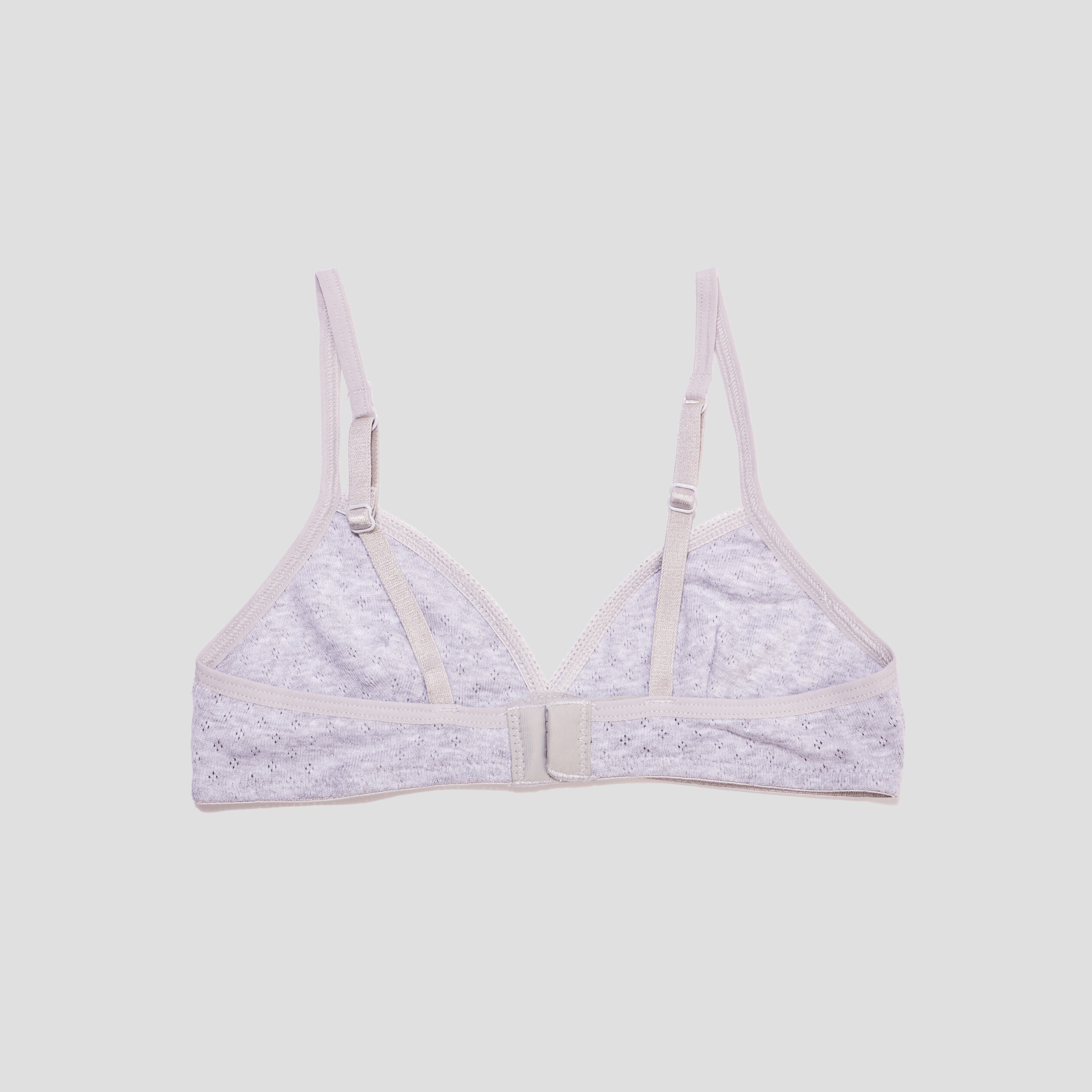 lot 2 brassieres coton sans coques gris clair fille Lot 2 brassières coton sans coques gris clair fille