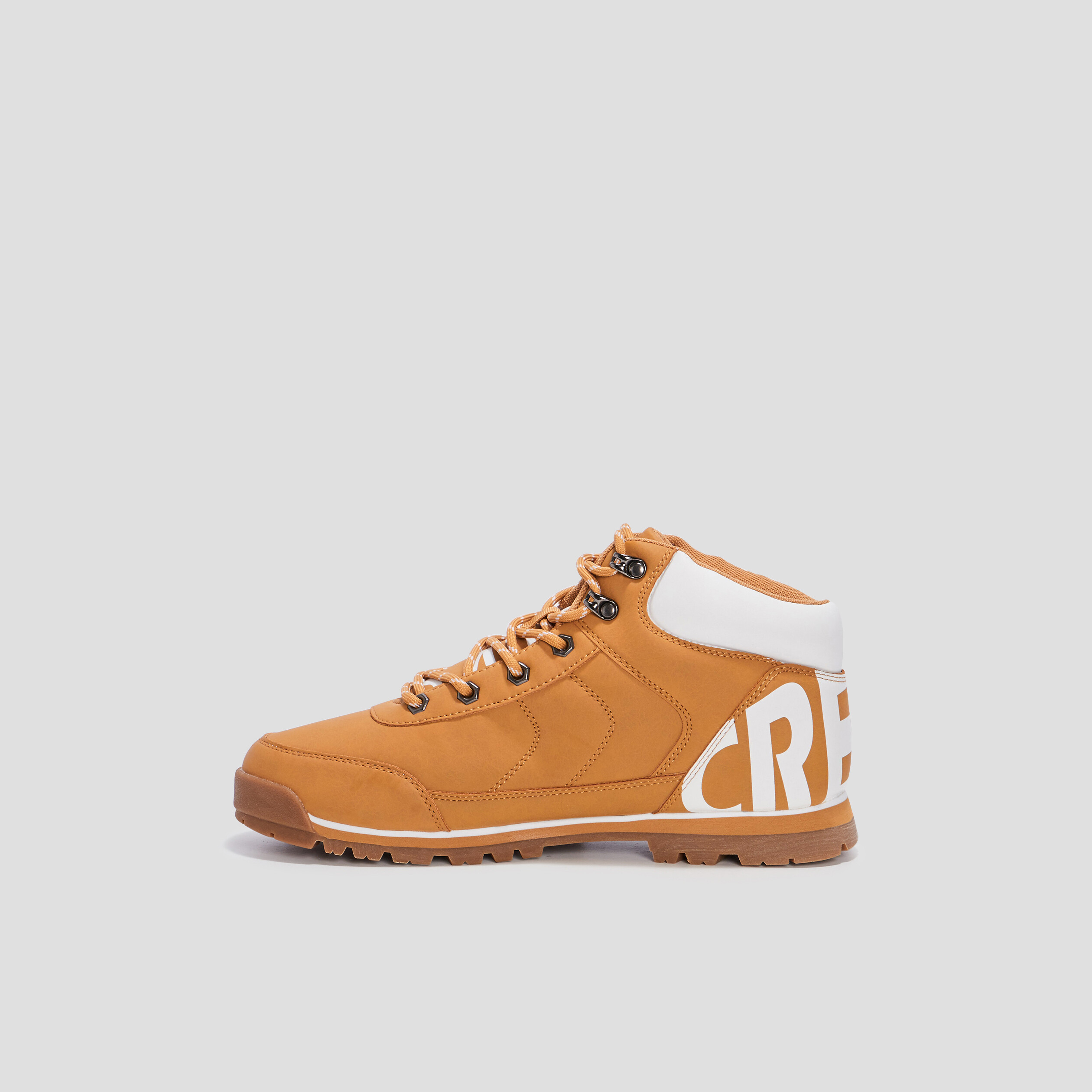 Bottines montantes avec lacets jaune homme