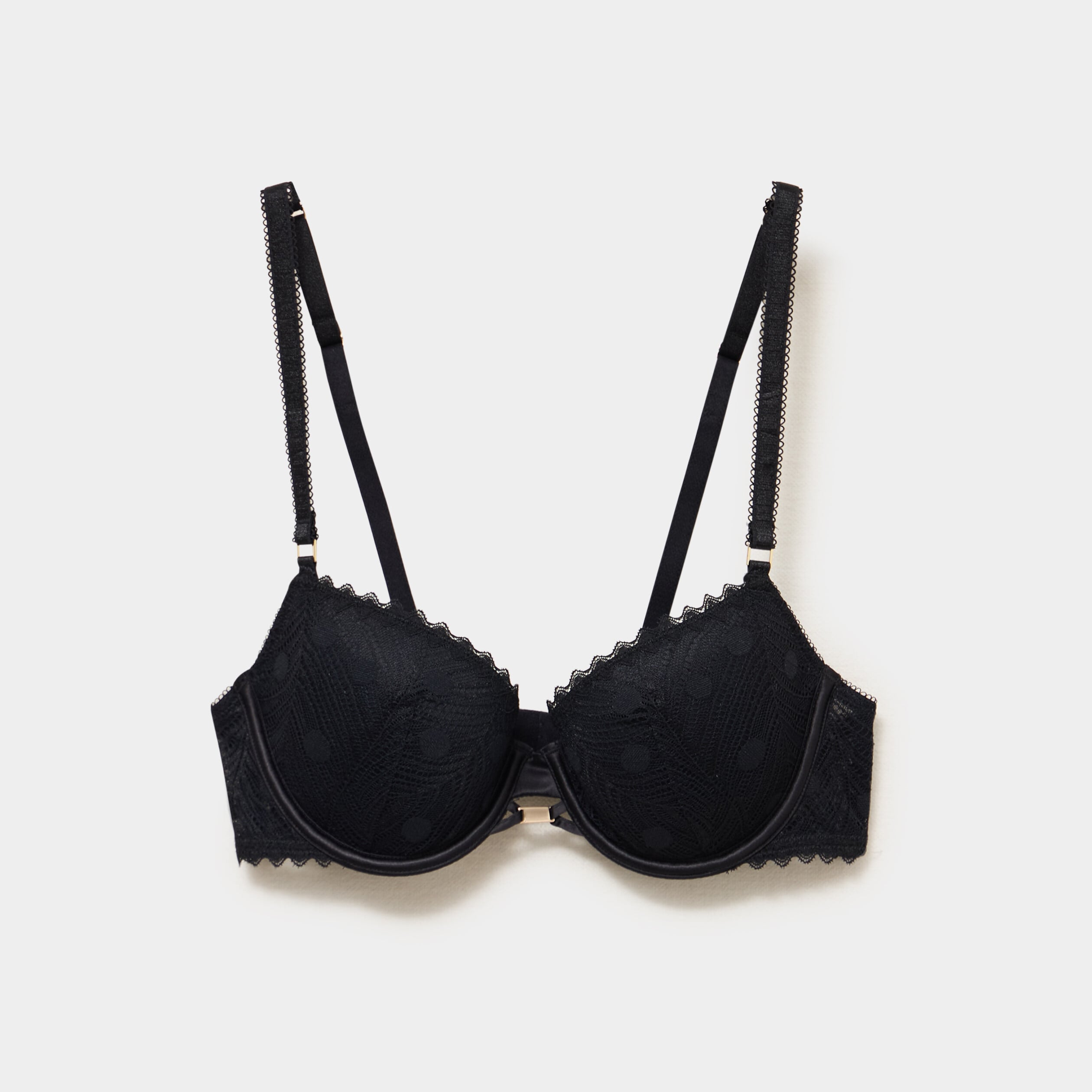 Soutien-gorge corbeille padd&eacute; noir femme