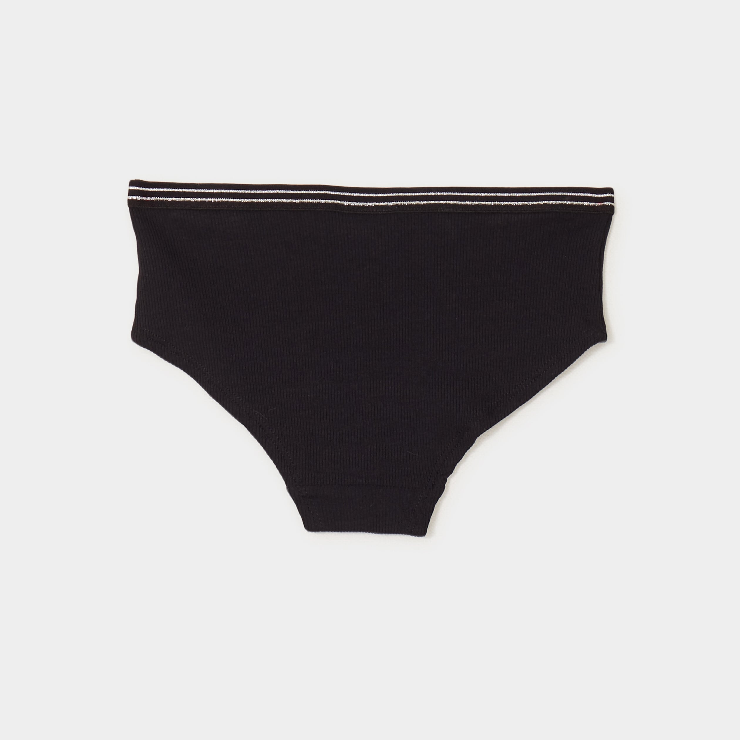 Lot 3 shortys c&ocirc;tel&eacute;s coton noir fille