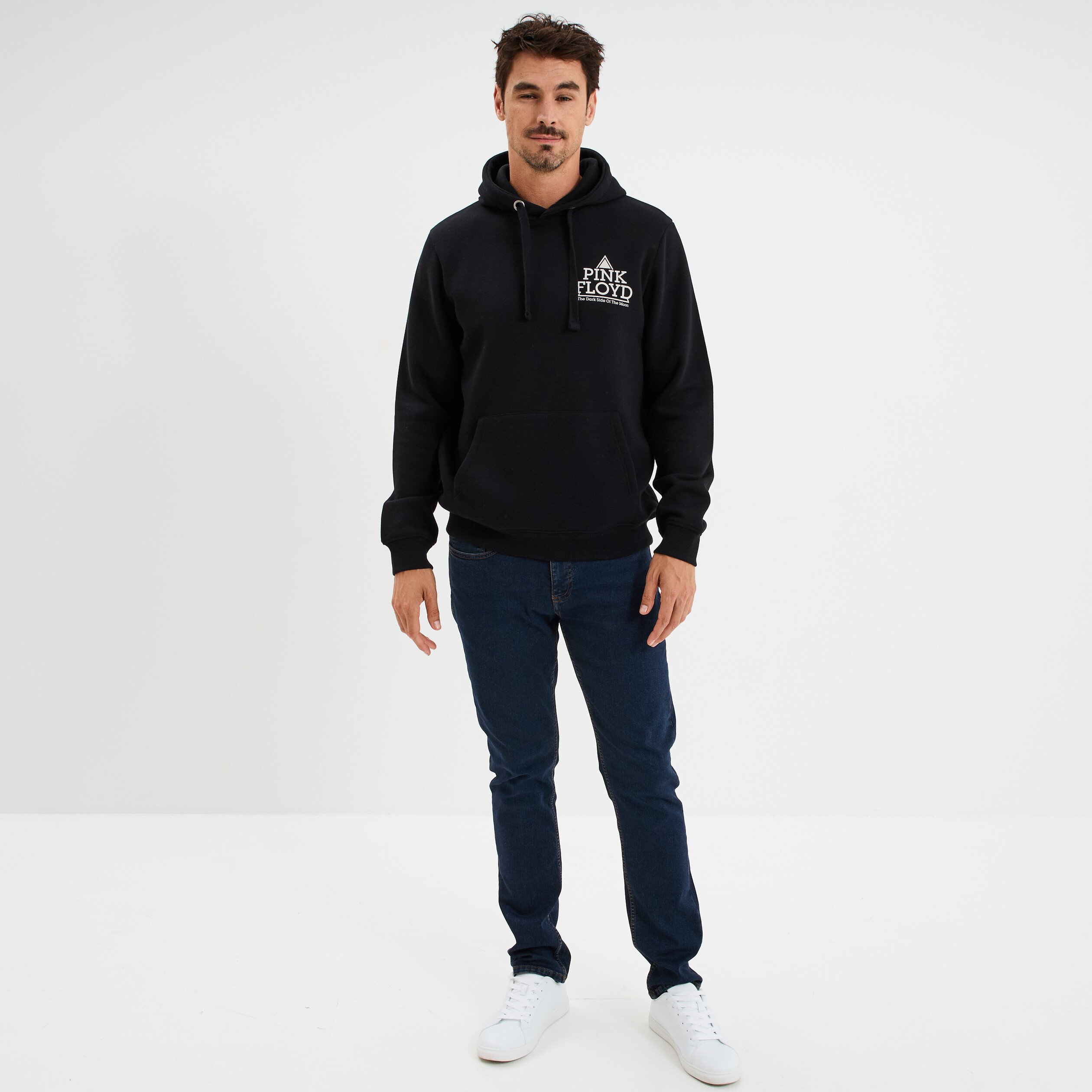 sweat hoodie 1 poche pink floyd noir homme Sweat hoodie 1 poche Pink Floyd noir homme
