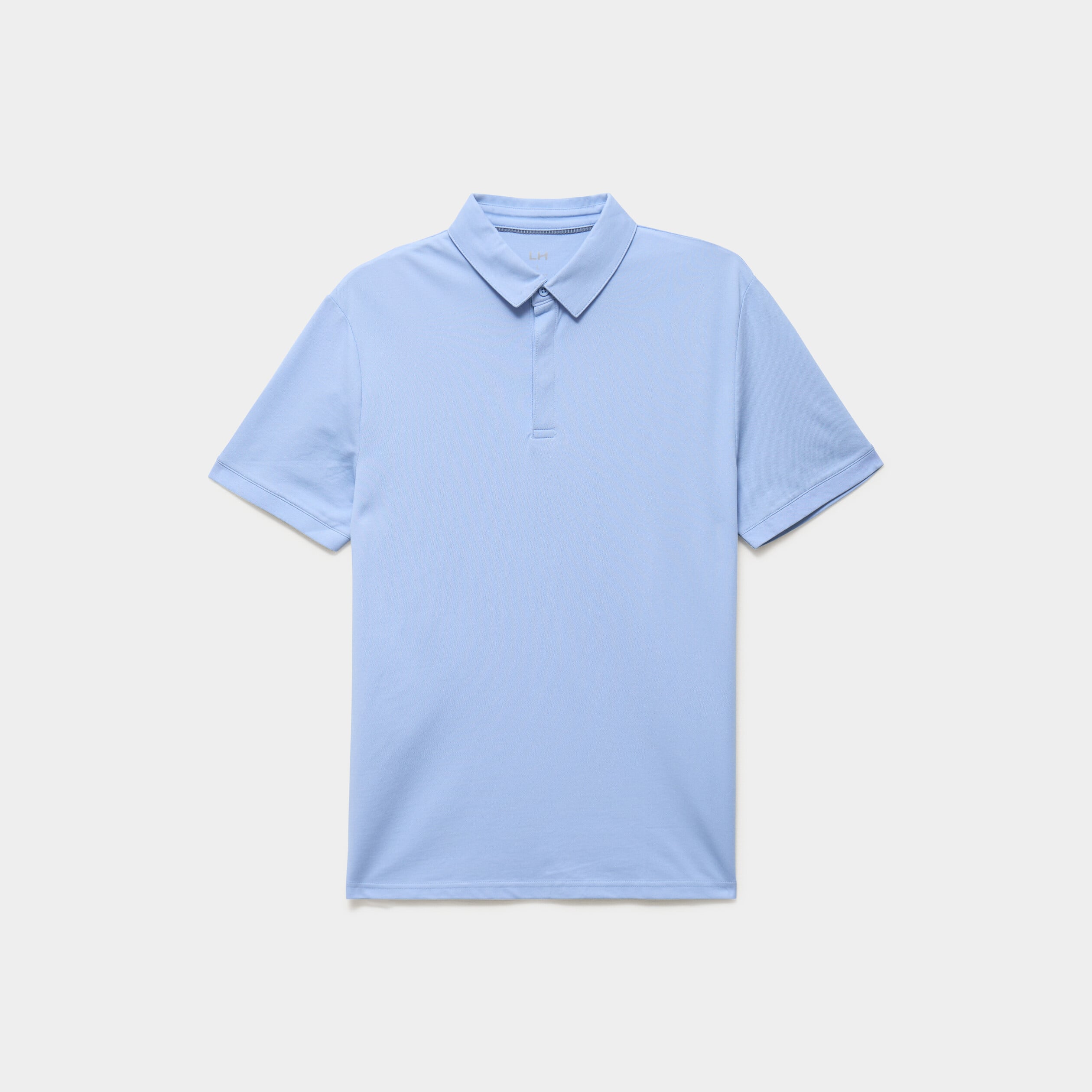 Polo manches courtes bleu ciel homme