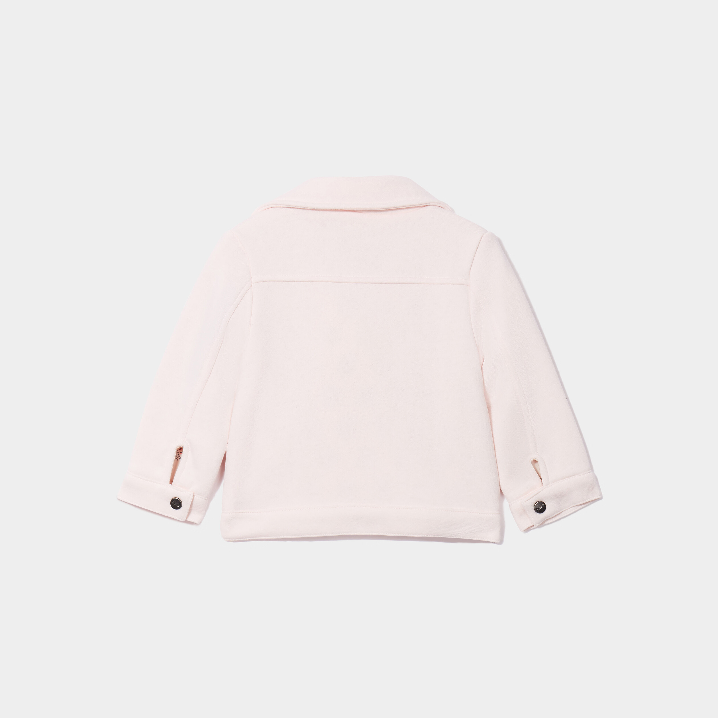 veste esprit biker droite rose clair bebef Veste esprit biker droite rose clair bébé fille