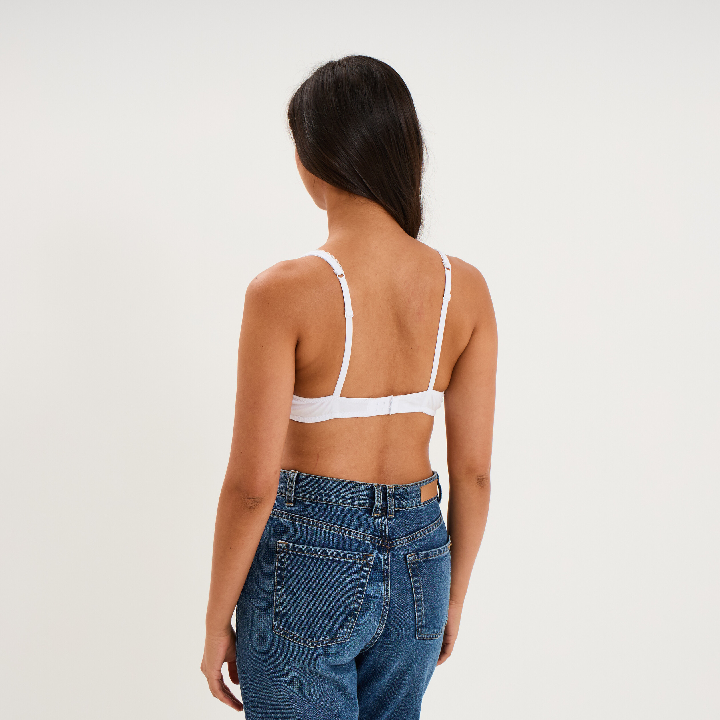 Soutien-gorge foulard coton majoritaire blanc femme