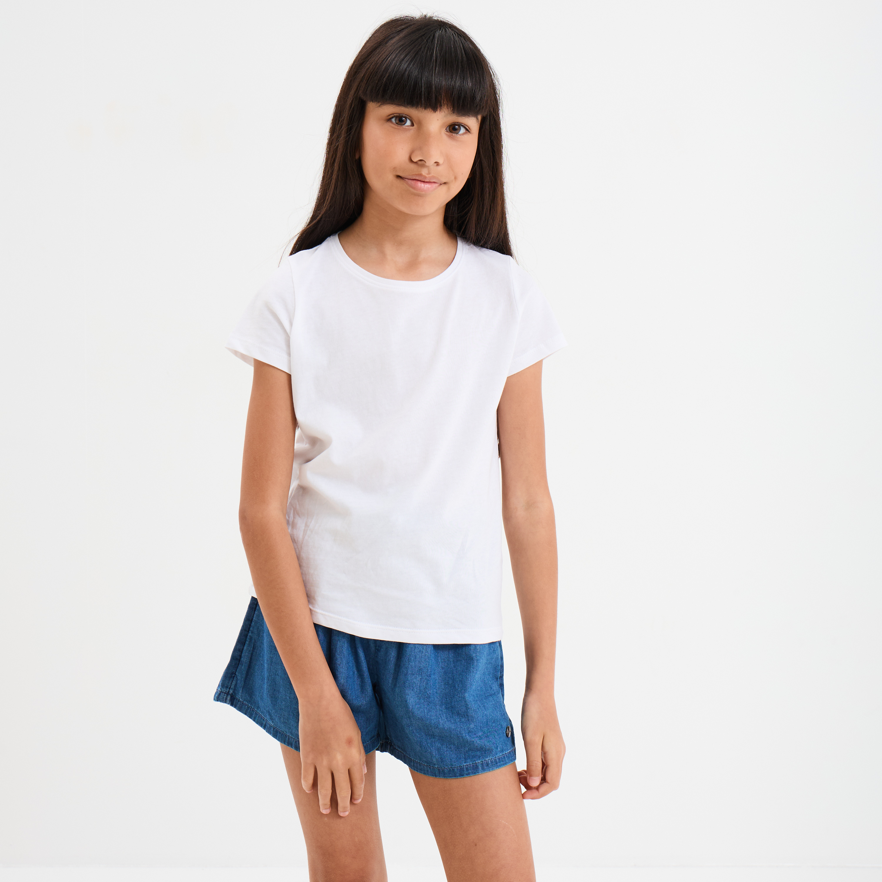 Tee-shirt Col Rond Sérigraphié En Coton Mélangé Blanc Soeur - Femme