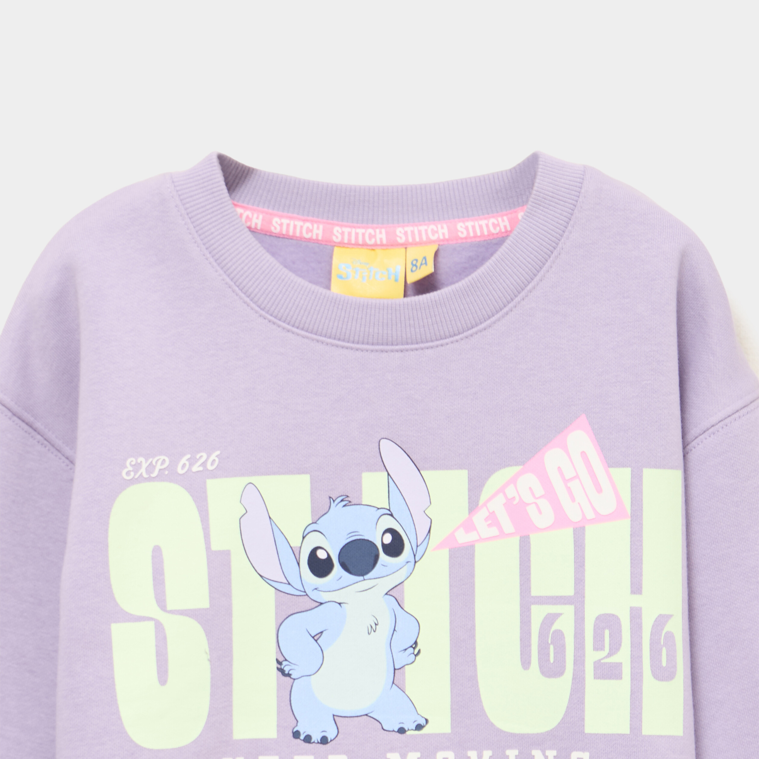 Sweat manches longues Stitch parme fille