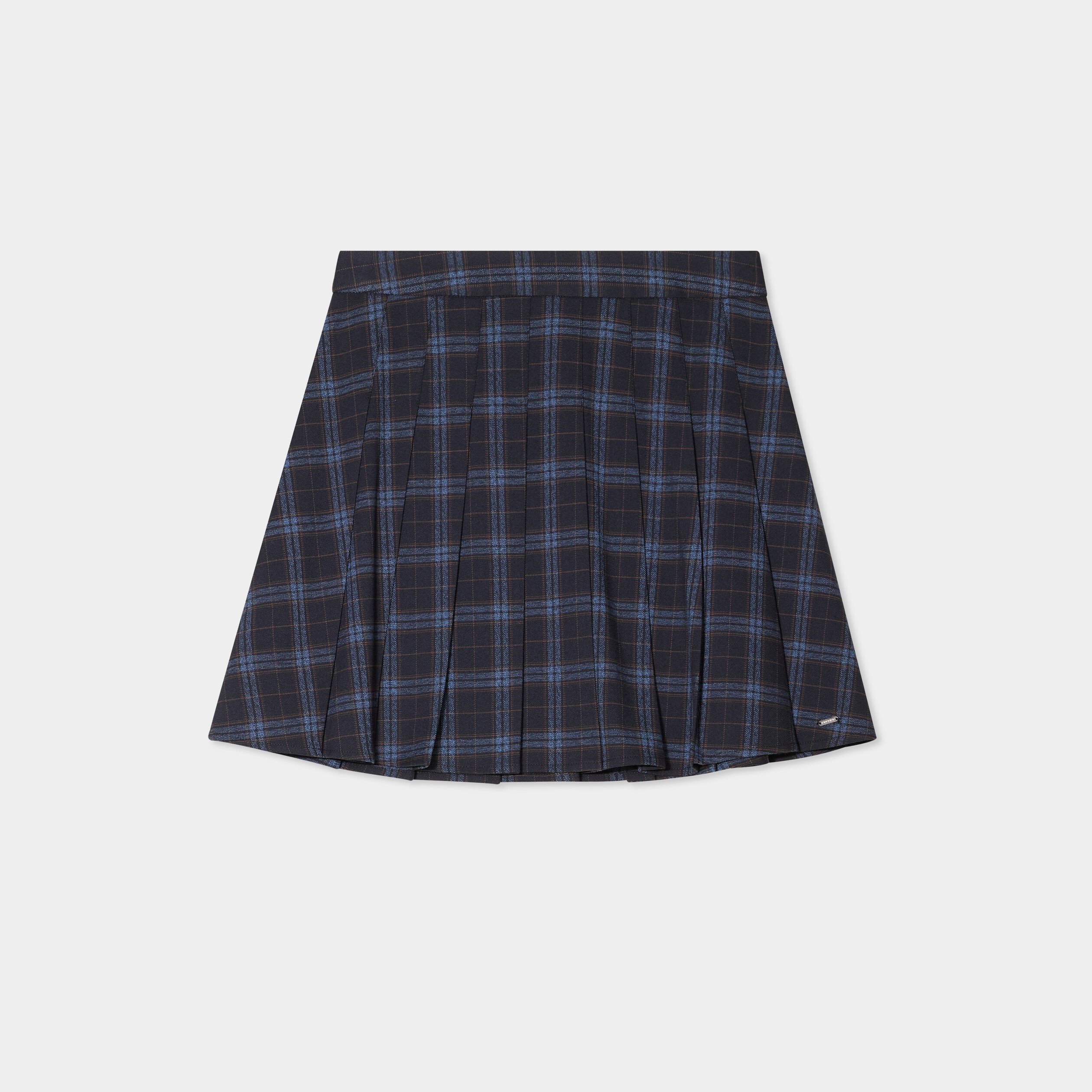 jupe courte avec plis bleu marine femme Jupe courte avec plis bleu marine femme