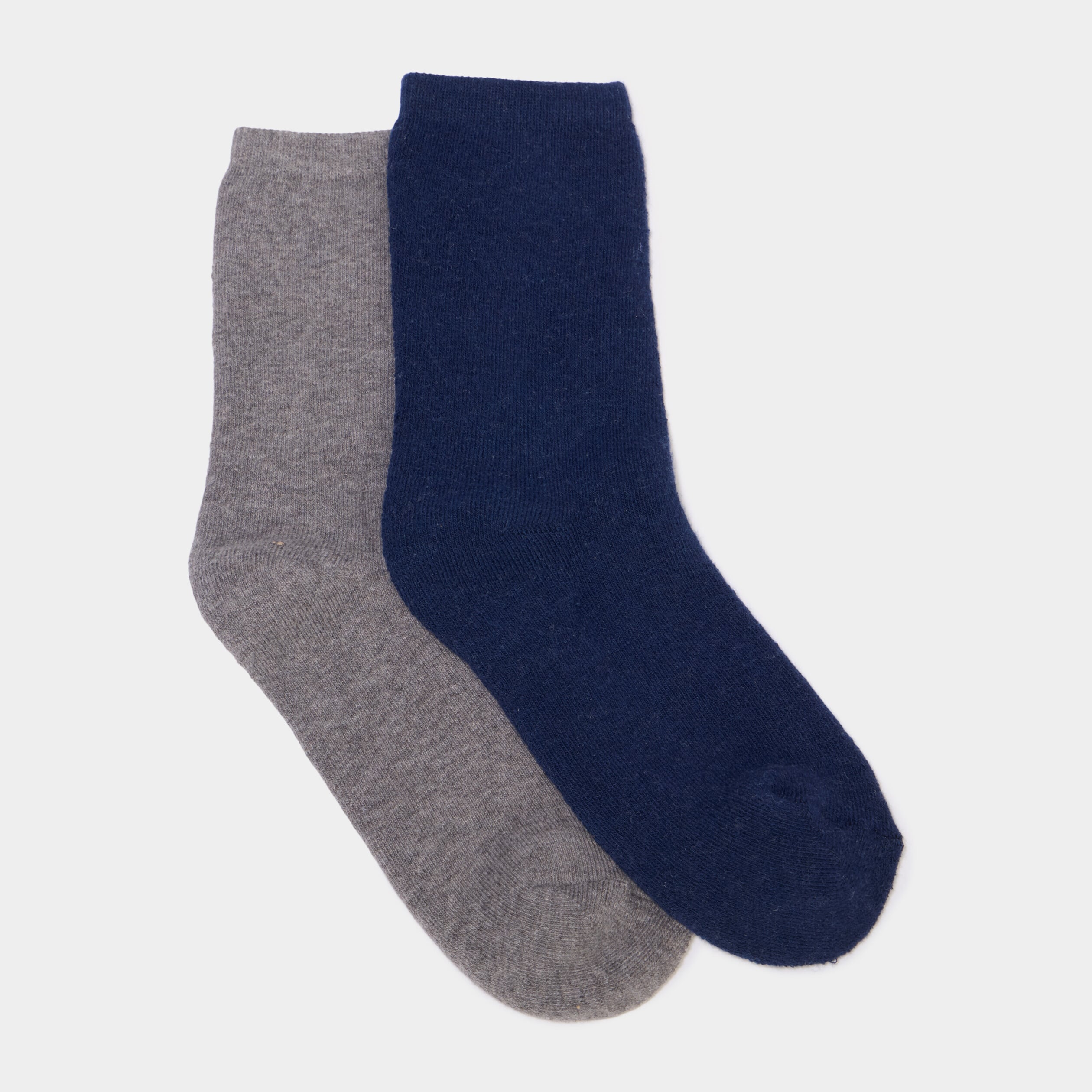 Lot 2 paires chaussettes gris gar&ccedil;on