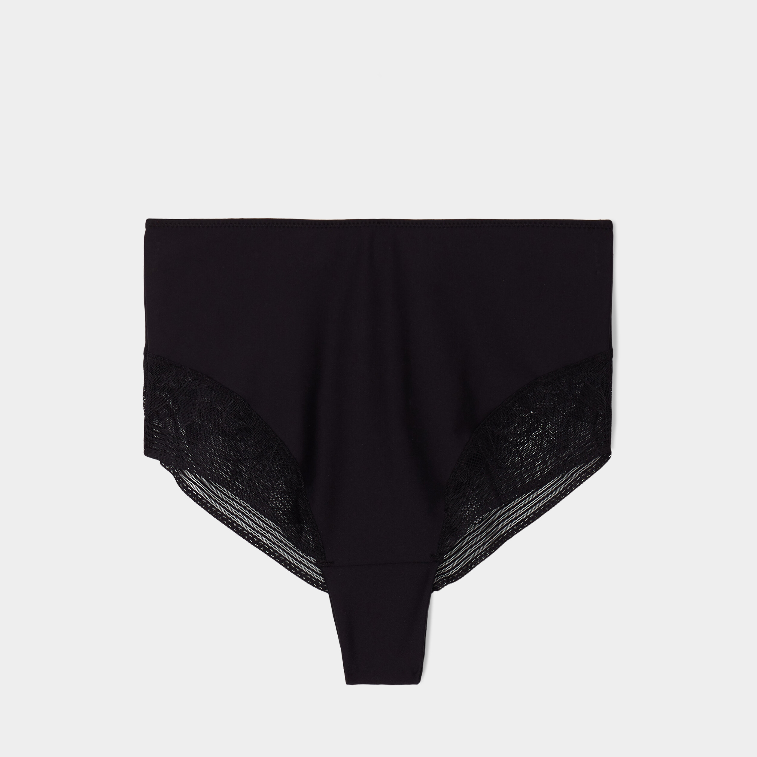 tanga taille haute gainant noir femme Tanga taille haute gainant noir femme